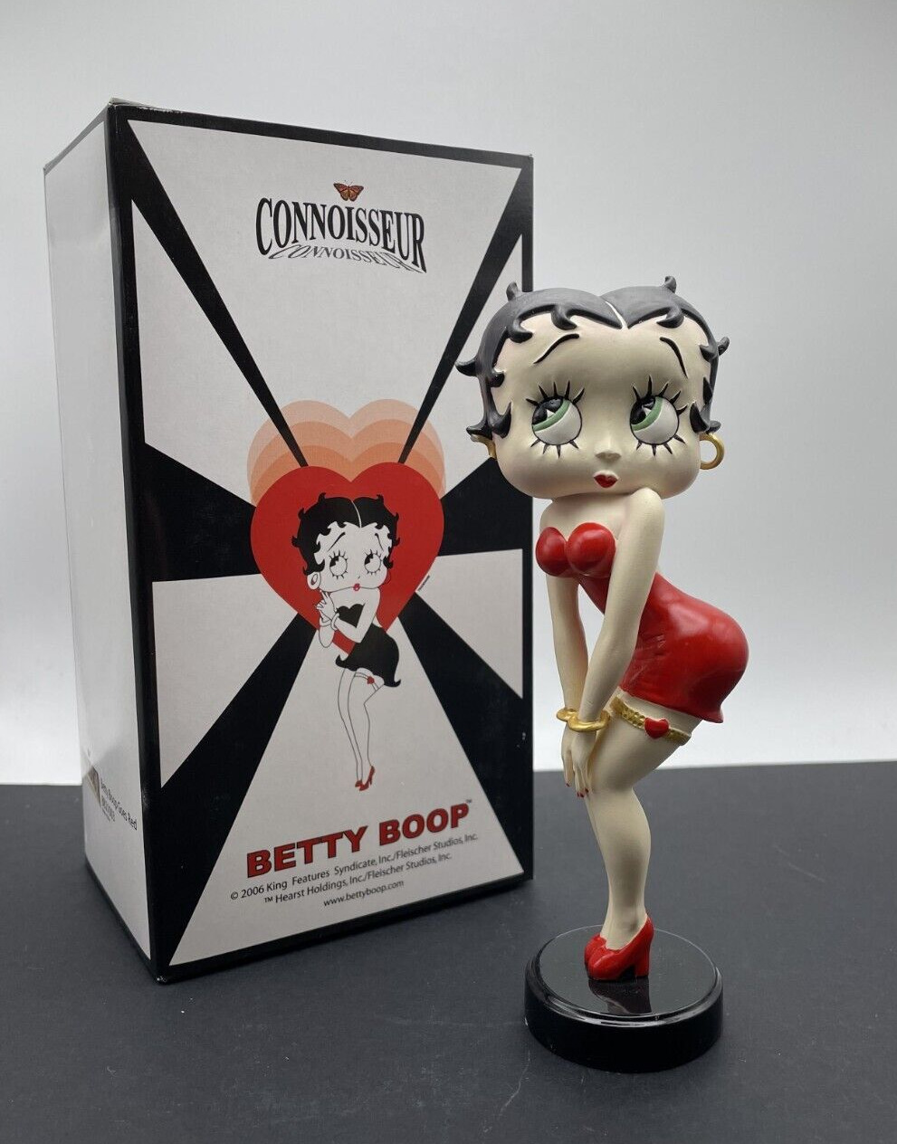NIB Official Betty Boop Goes Red Connoisseur Figure Figurine Statue Classic Sexy