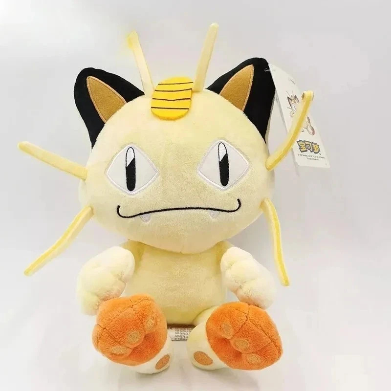 New Meowth Tomy Plush Stuffed Toy Nintendo Anime Cat Team Rocket Plushie