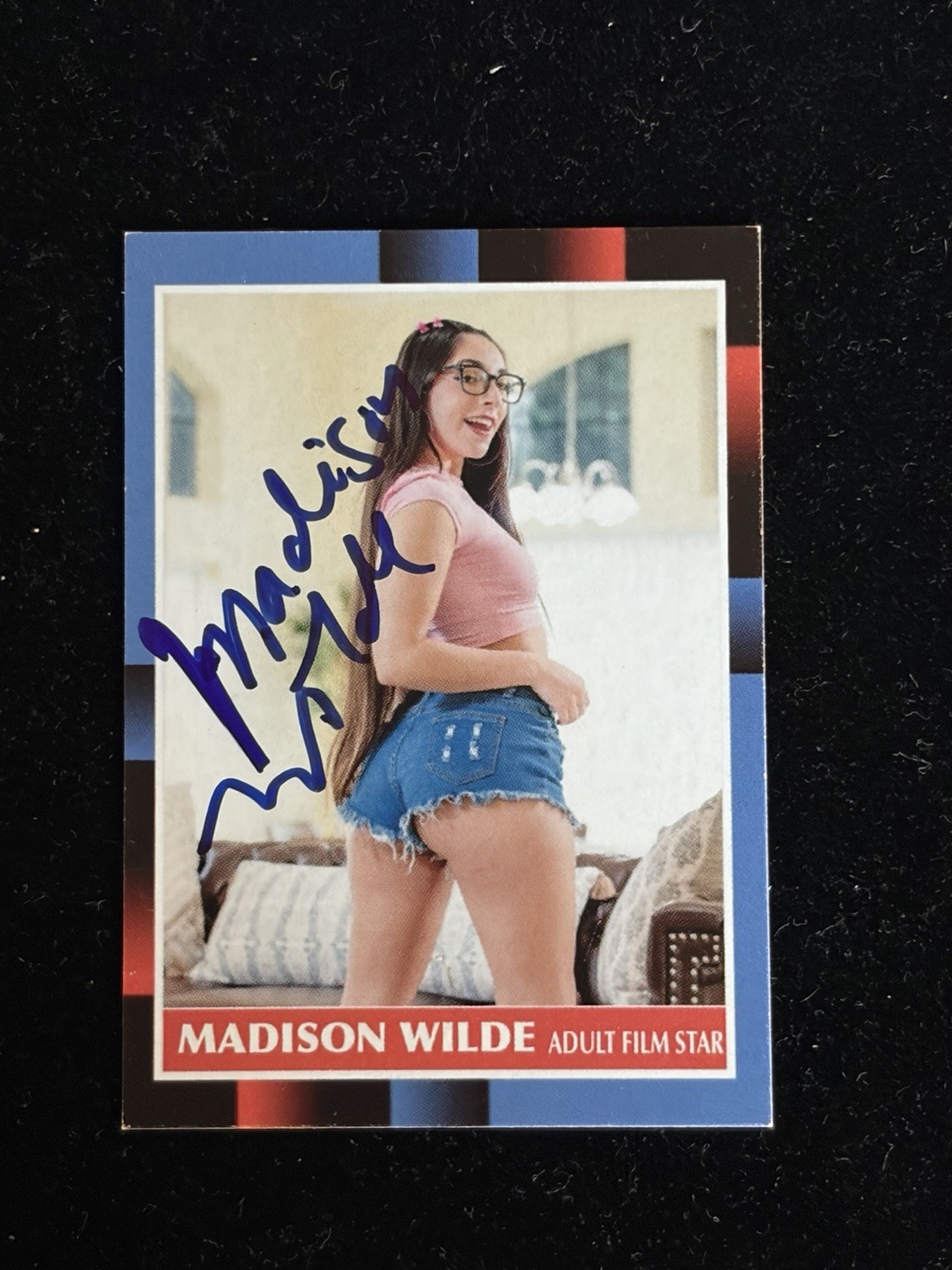 Madison Wilde Signed Custom Trading Card BAS Beckett Witness COA Autograph