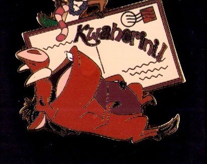 Disney WDW Love is an Adventure 2017 Gift Goodbye Timon Pumbaa LE Pin