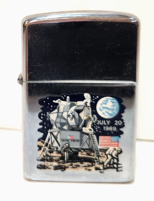 Vintage 1969 Zippo Lighter Apollo 11 Moon Landing