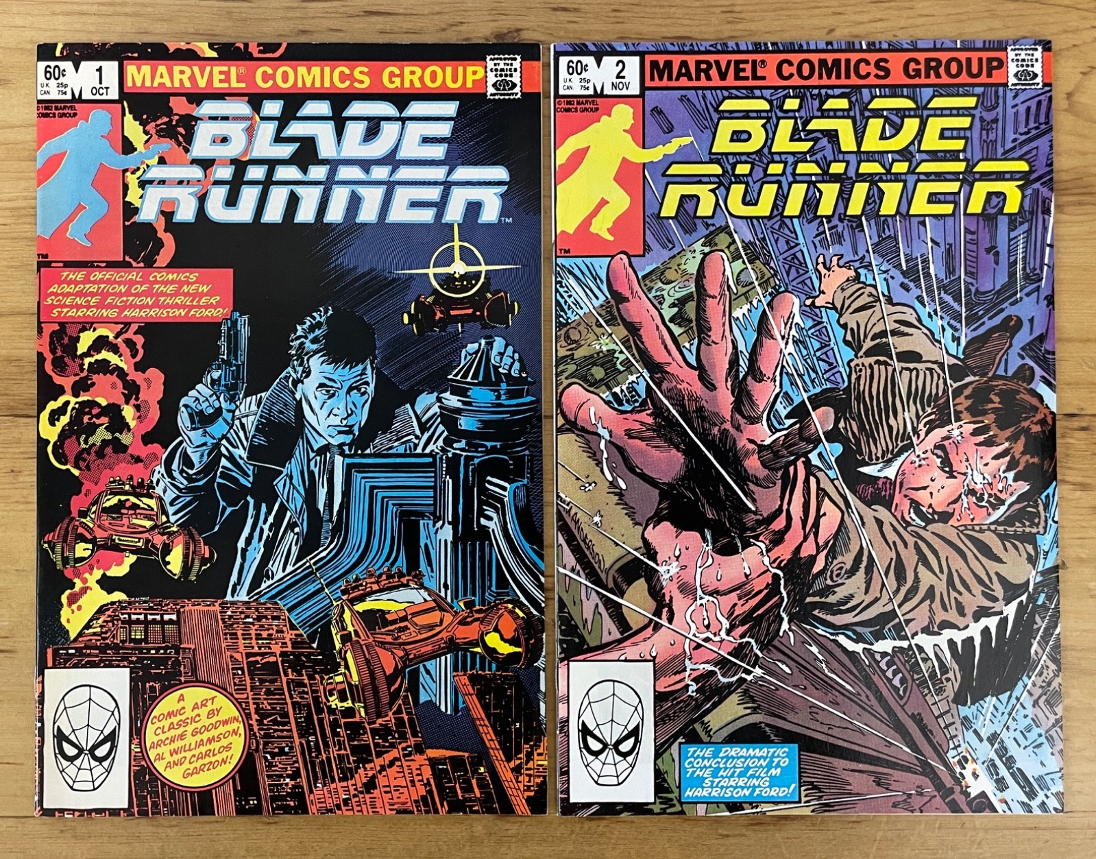 BLADE RUNNER # 1 & 2 ~ MARVEL COMICS 1982 VF+/NM BLADE RUNNER # 1 & 2 ~ MARVEL COMICS 1982 VF+/NM