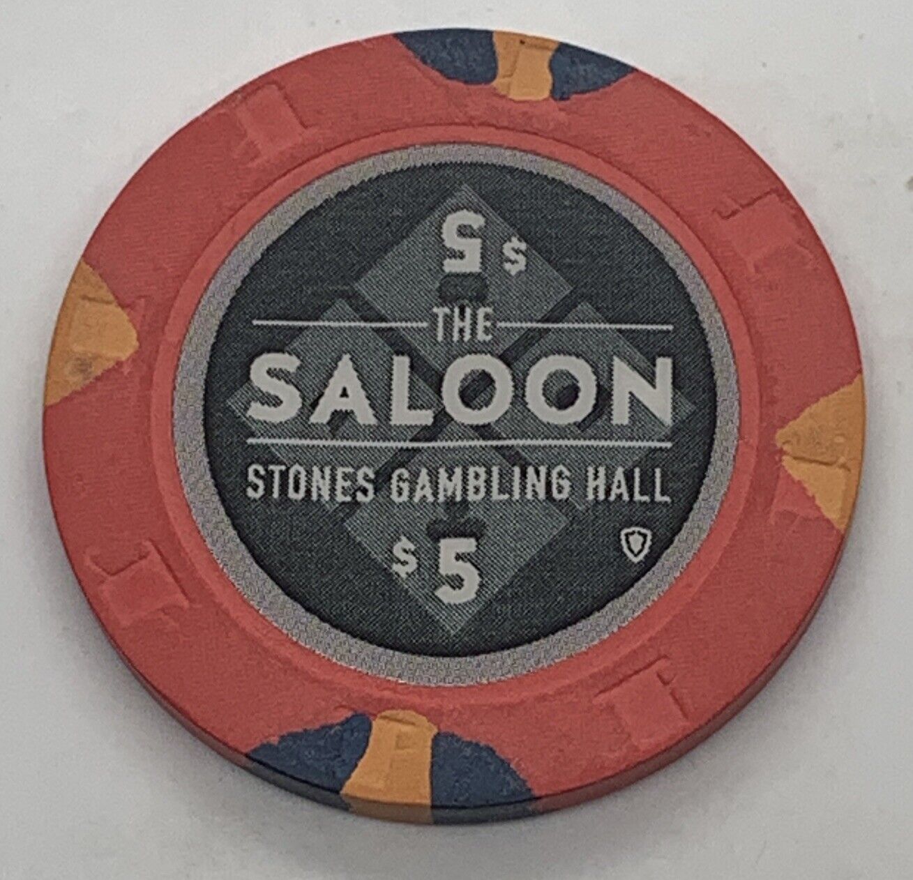 Stones Gambling Hall / The Saloon $5 Chip Citrus Heights California H&C 2014