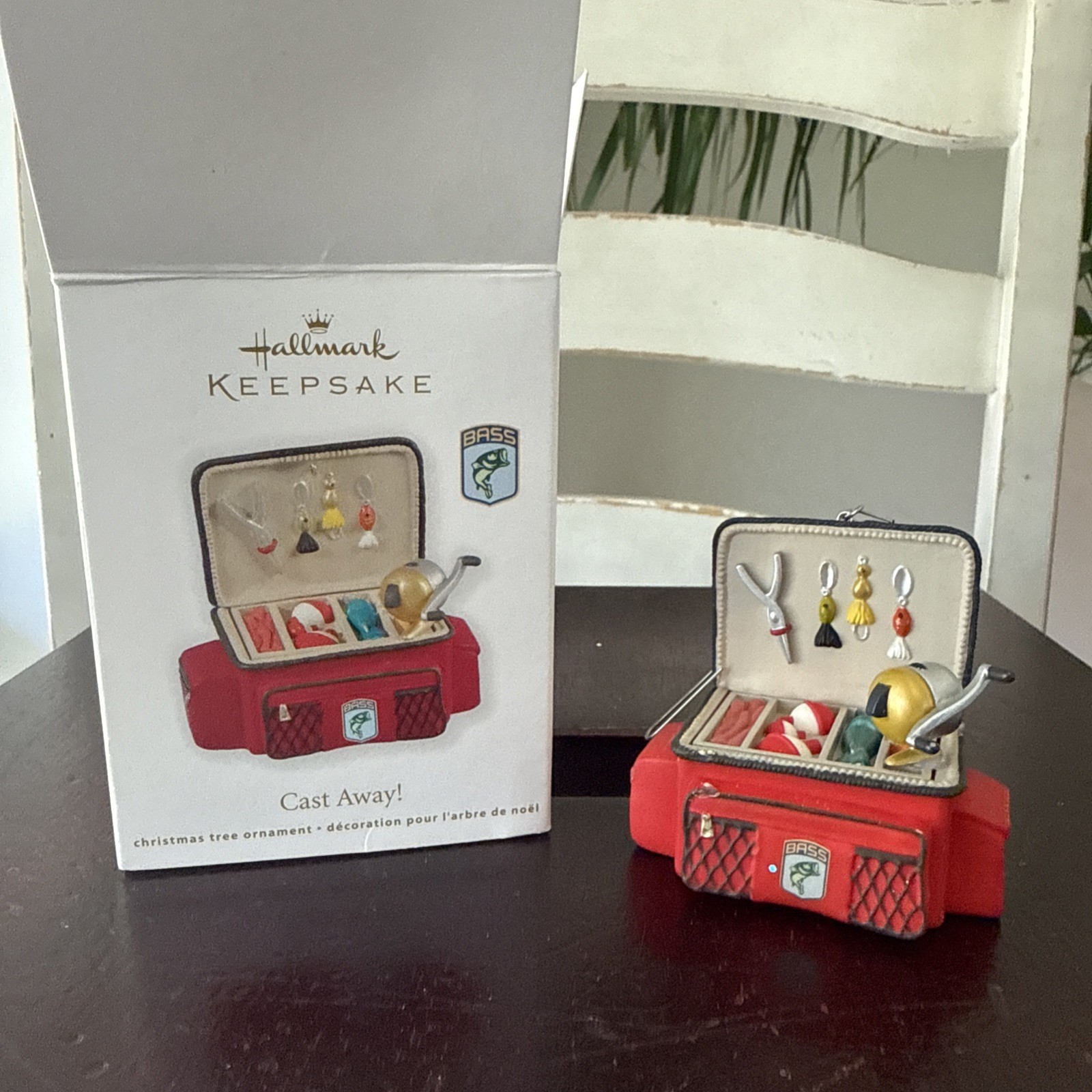 Hallmark 2011 Cast Away Fishing Tackle Box Ornament