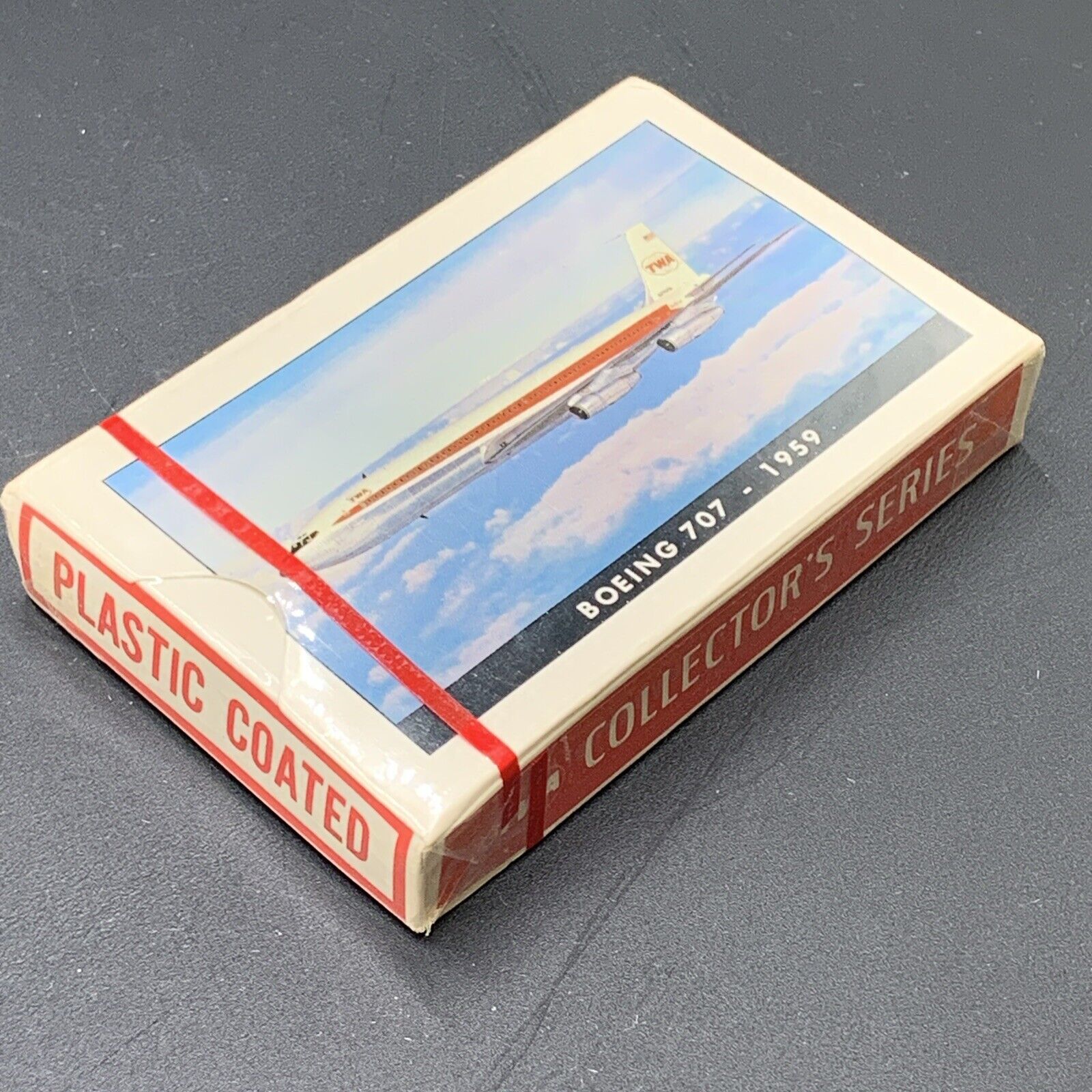 Vintage TWA Playing Cards Collector Series Boeing 707-1959 Bridge Size Unopened