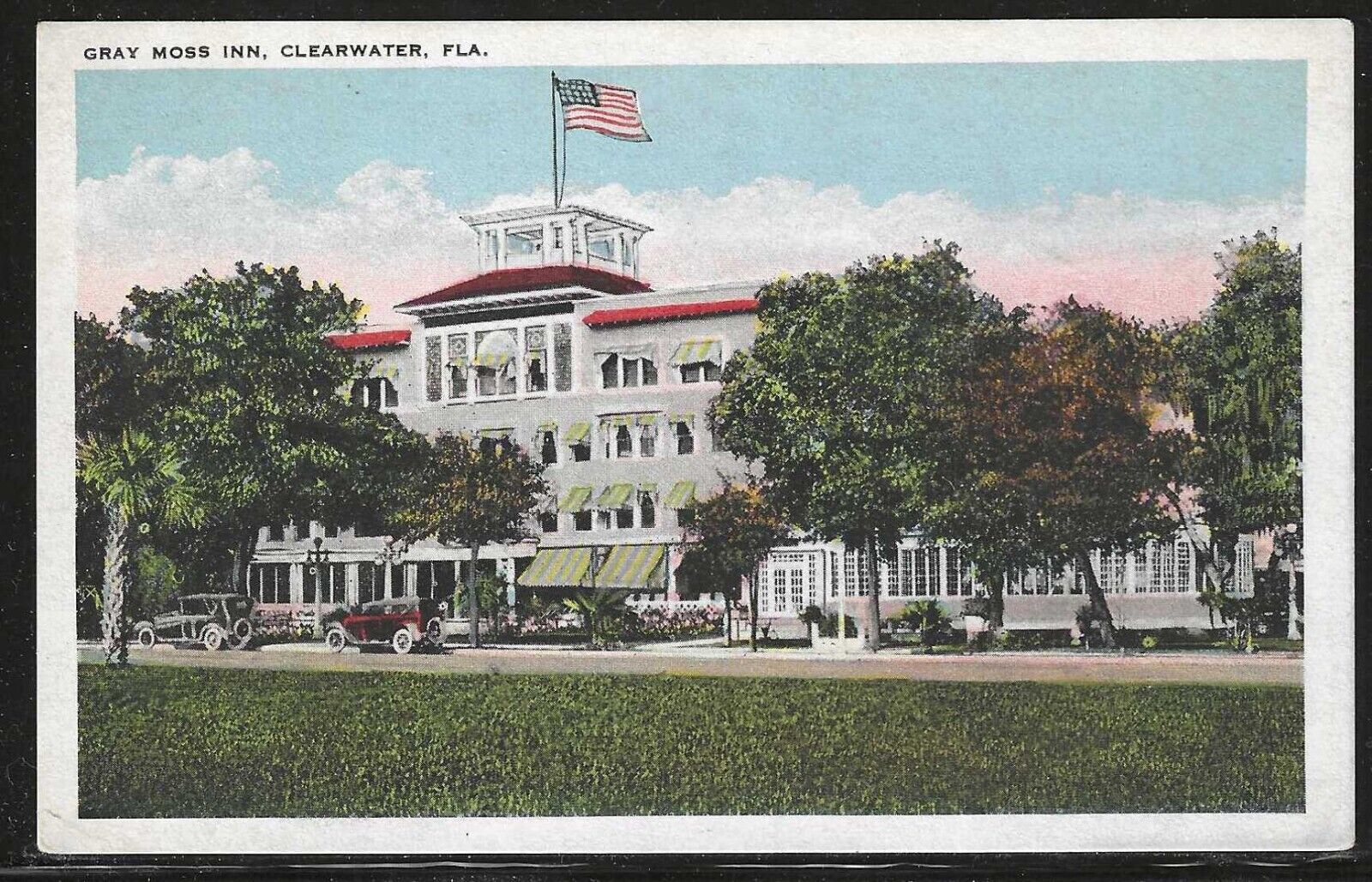 Gray Moss Inn, Clearwater, Florida, Early Postcard, Unused