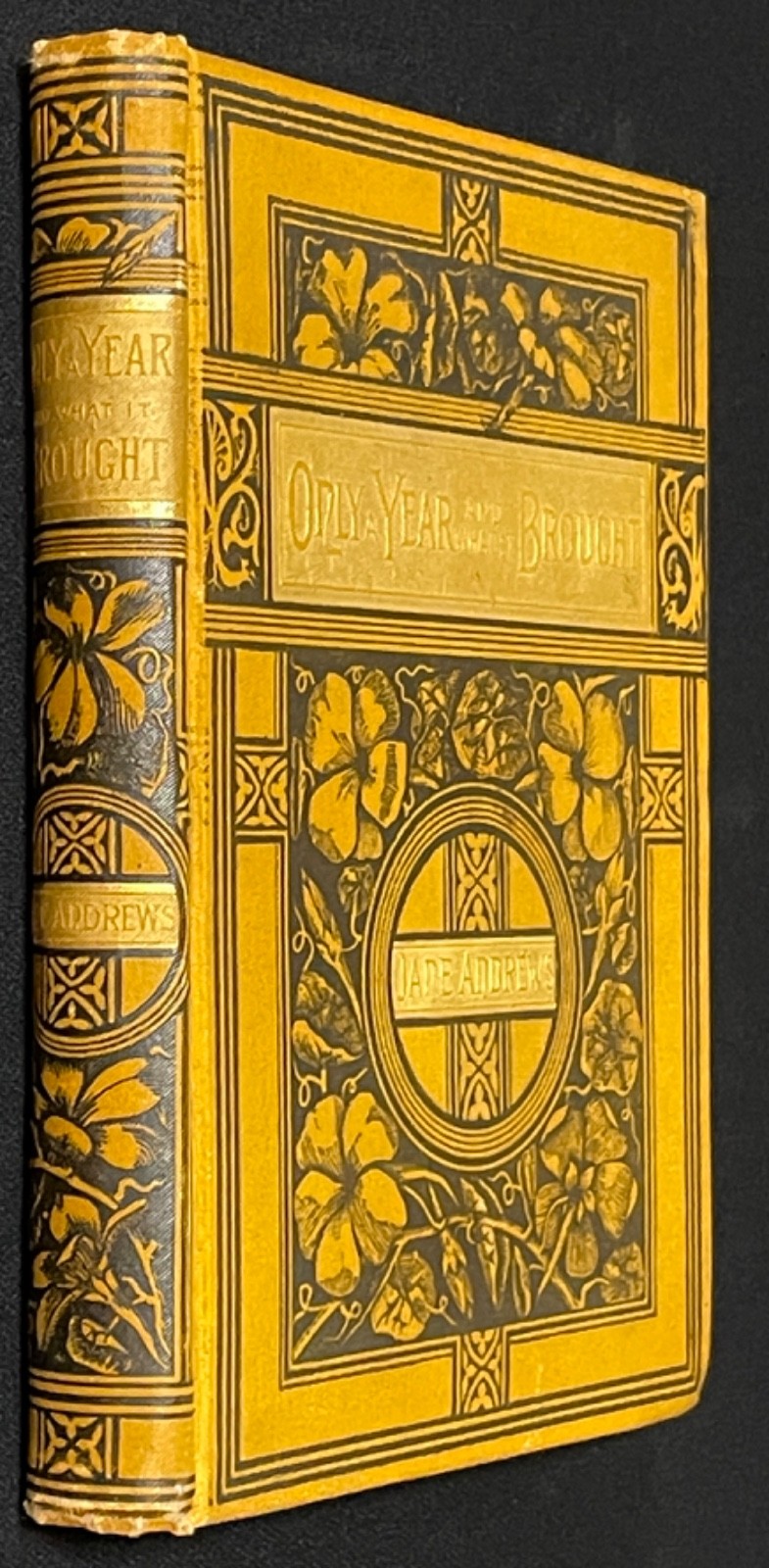 Antique Victorian Decorative Floral Gilt Binding 1888 Lee Shepard Illustrated NF