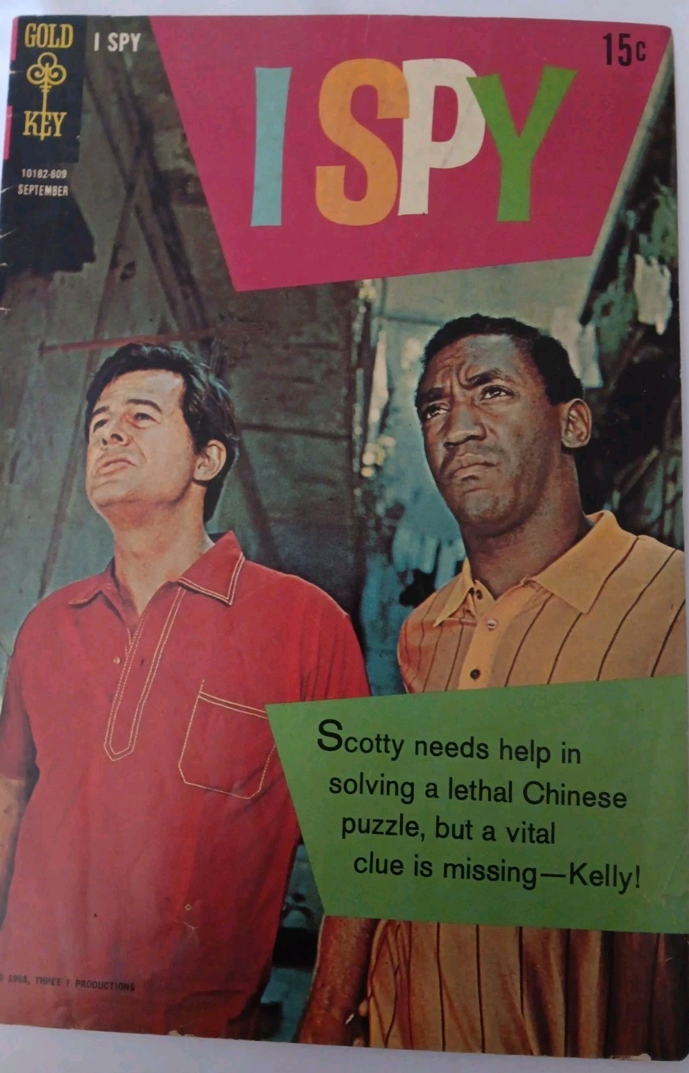 I SPY #6 GOLD KEY COMIC Bill COSBY VG/F- 1968 TV pop culture black actor comedy