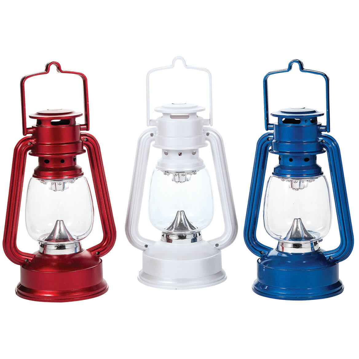 Red, White and Blue Lanterns Set of 3