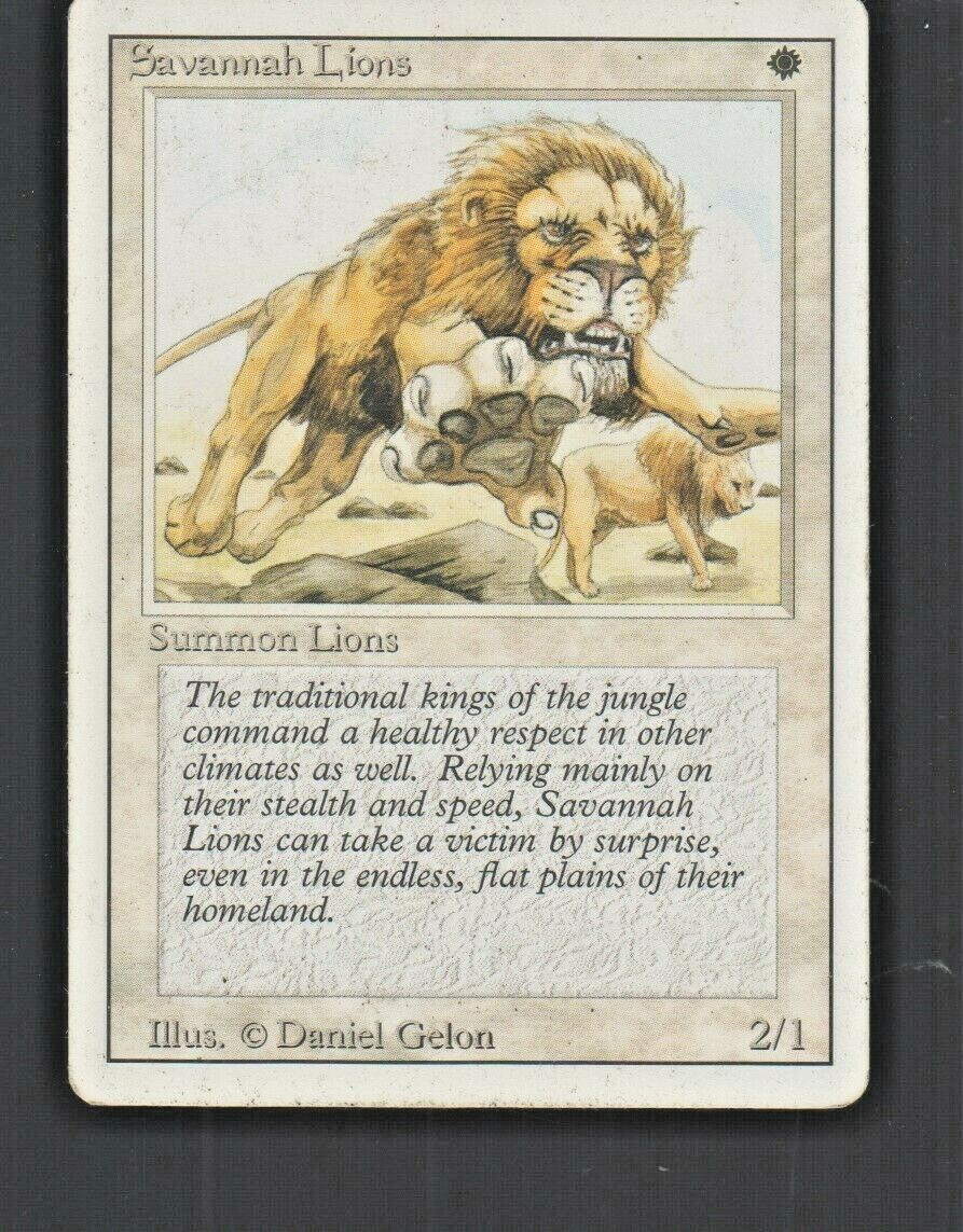 Savannah Lions  1994 Magic The Gathering Revised Edition #39 