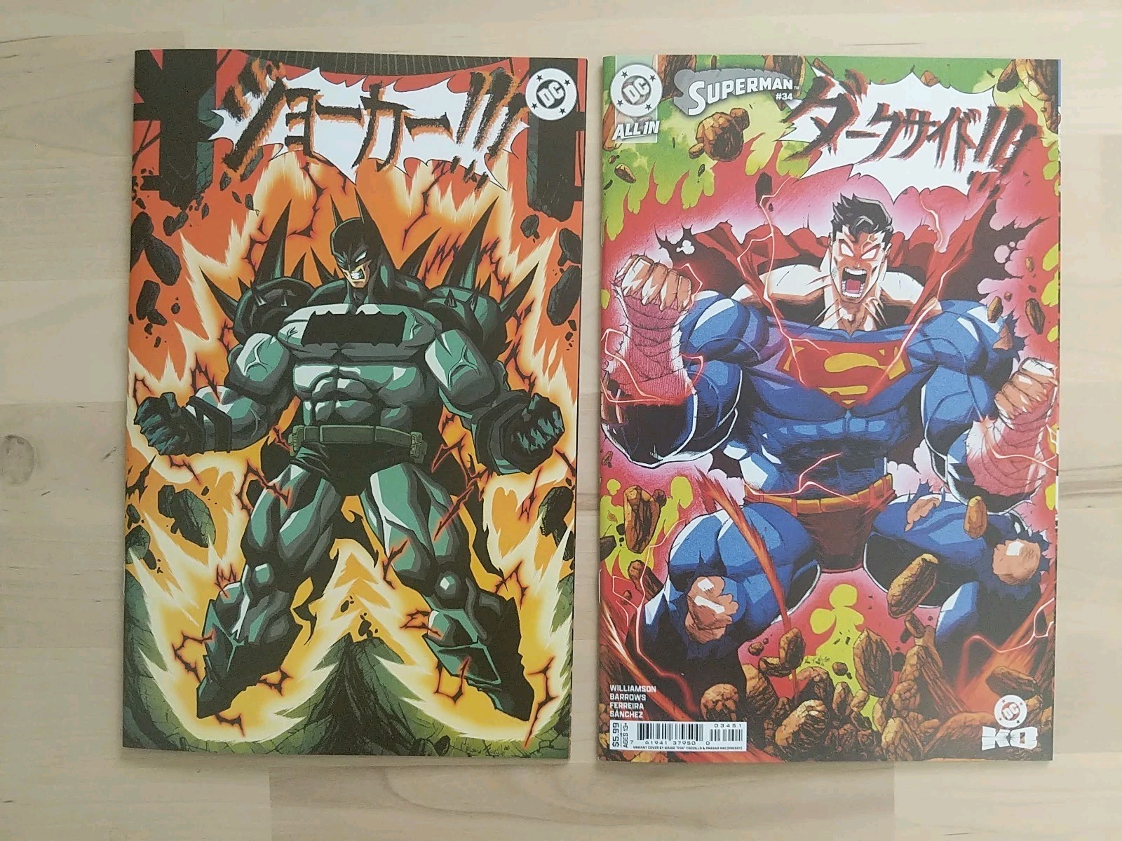 Superman 34 Cover E Absolute Batman 19 Virgin Mario Foccillo DBZ Homage | NEW NM