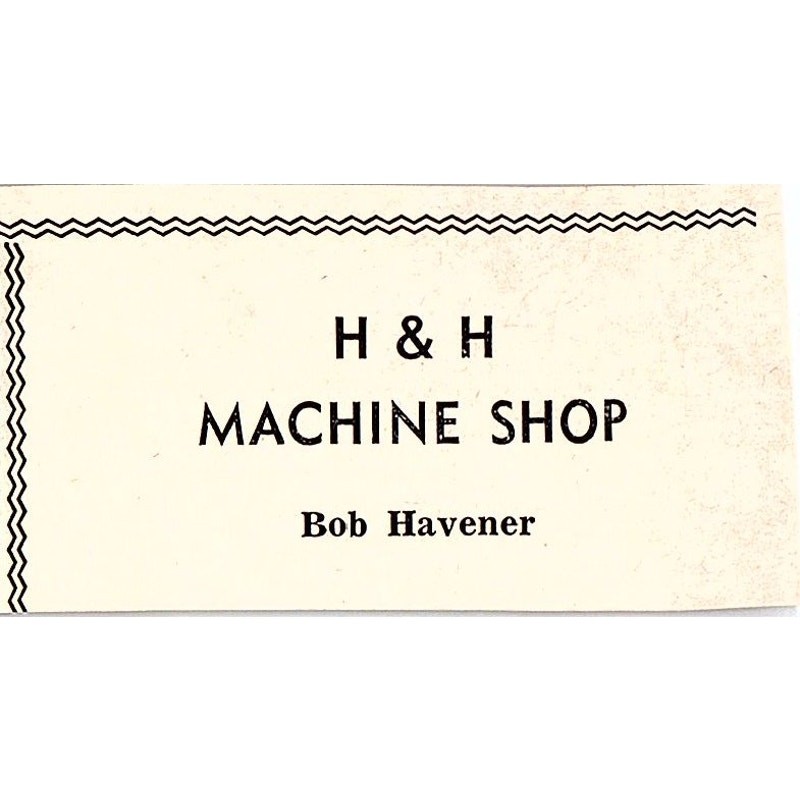 H&H Machine Shop Bob Havener, W.T. Woodward - Taft CA 1965 Ad AF8-S25