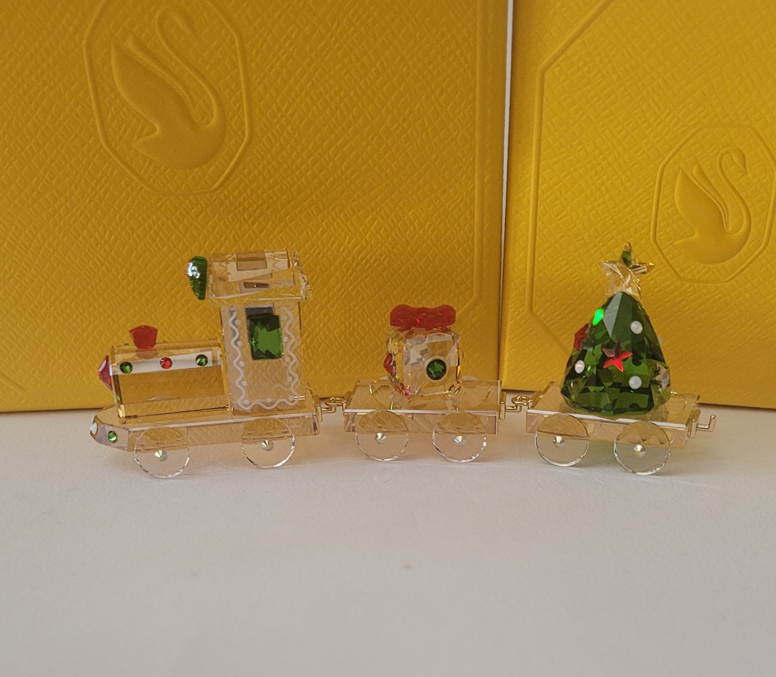 Swarovski,   Holiday Cheers  Train Set A.E , Art No: 5732578, And Train Wagon