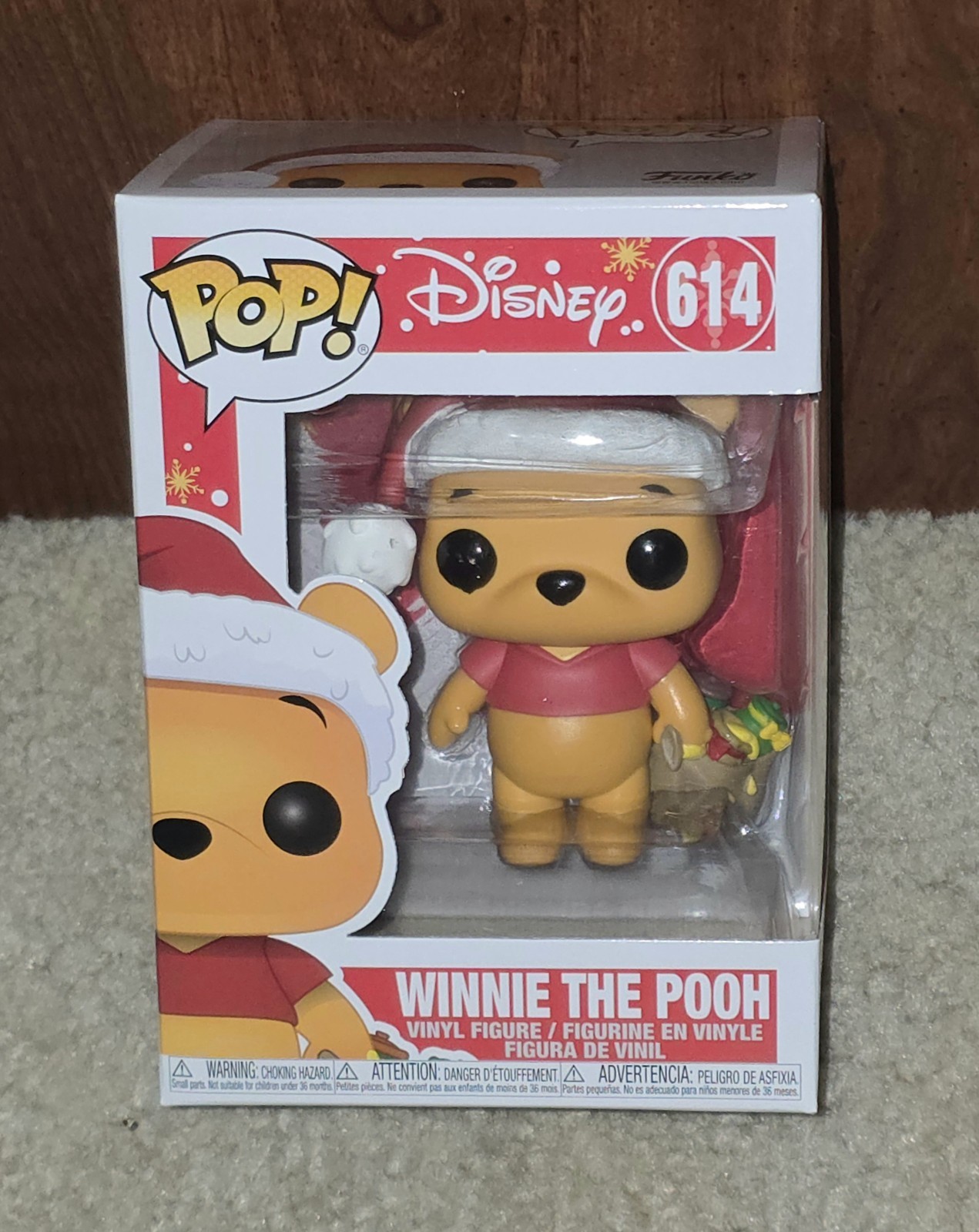 Funko Pop Vinyl: Disney - Winnie the Pooh, Holiday Pooh #614 with Protector 