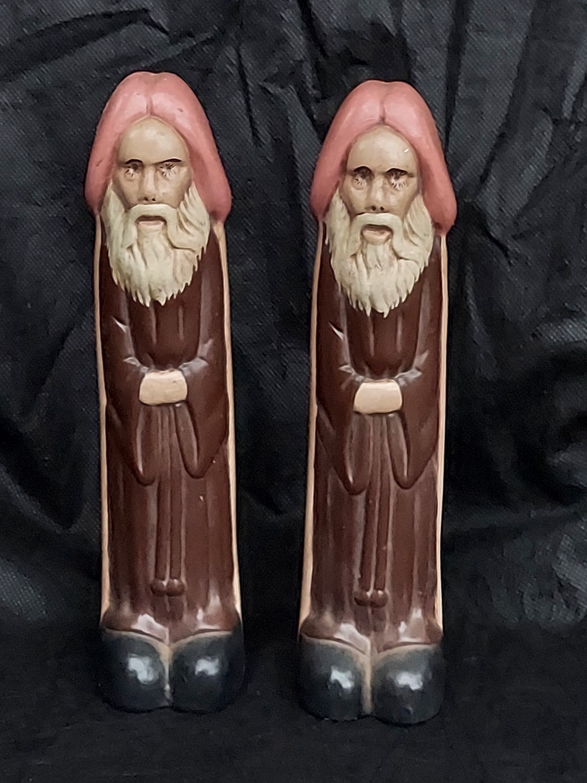VINTAGE PHALLIC  MONK SALT AND PEPPER SHAKERS