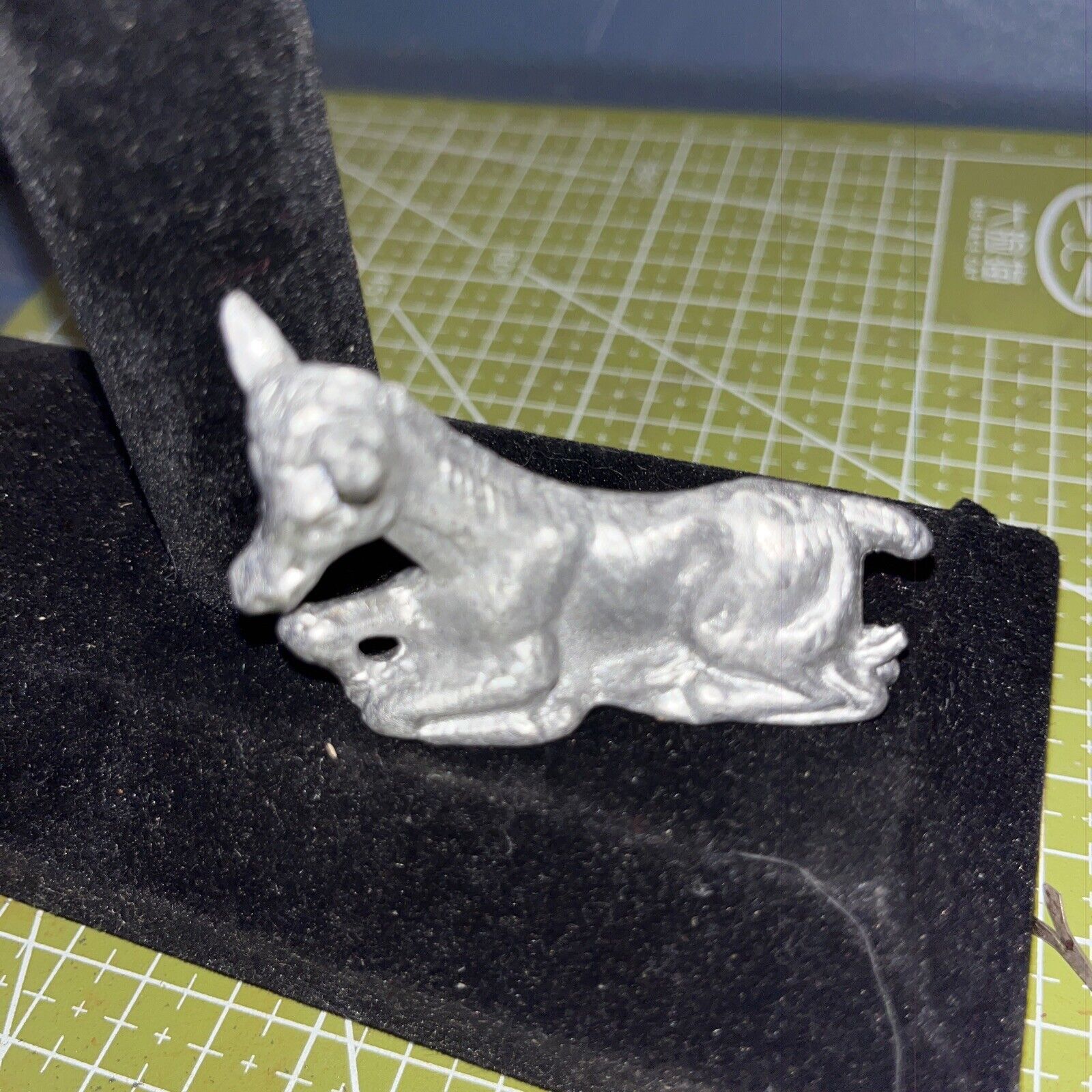 Pewter Horse Figurine Miniature Mini Pony Figure Vintage Animal Shadow Box Size