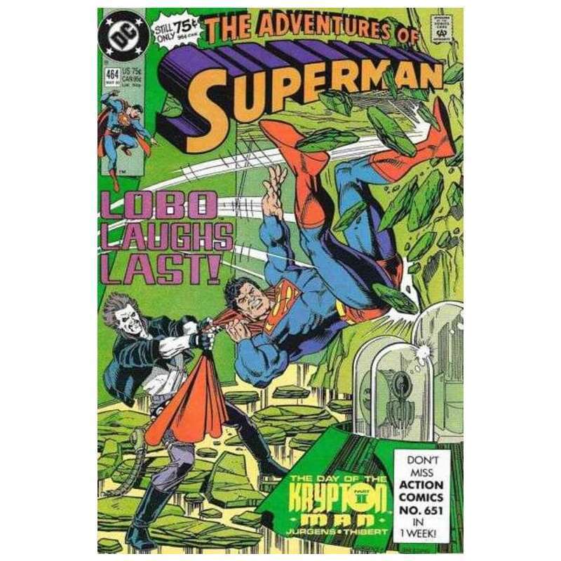 Adventures of Superman #464  - 1987 series DC comics NM minus [n%