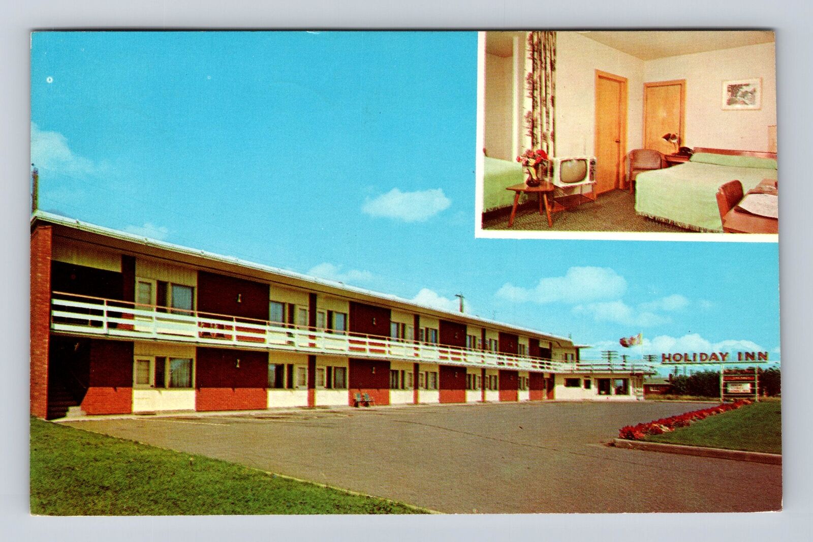 Fort William-Ontario, Holiday Inn Motel, Advertising, Antique Vintage Postcard