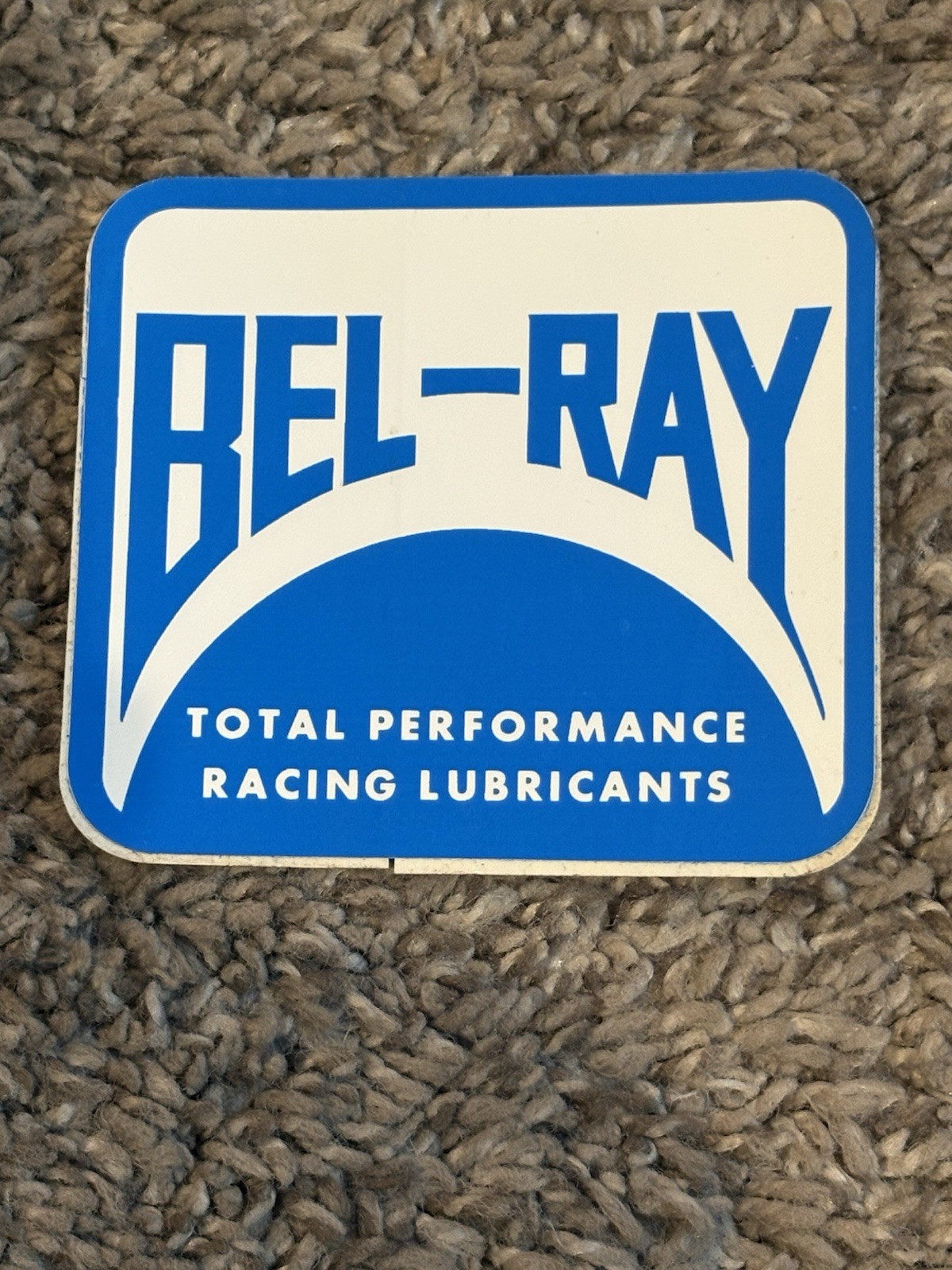 VINTAGE 🇺🇸1970s N.O.S.Bel-Ray”Racing Lubricants”STICKER/DECAL👀LQQK👀