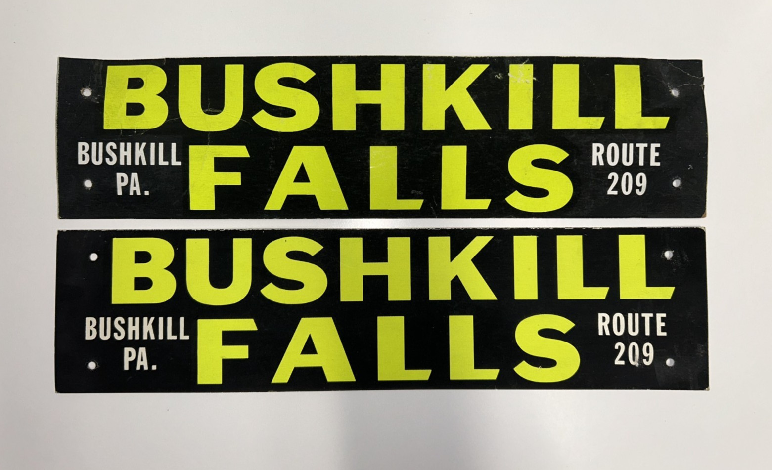 Bushkill Falls Property/Hunting Signs Set of 2 Original Signs