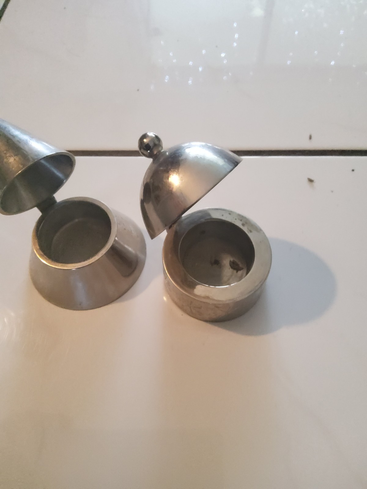 Vintage Design Postmodern Memhis Also Rossi Style Candlestick Lot Of 2