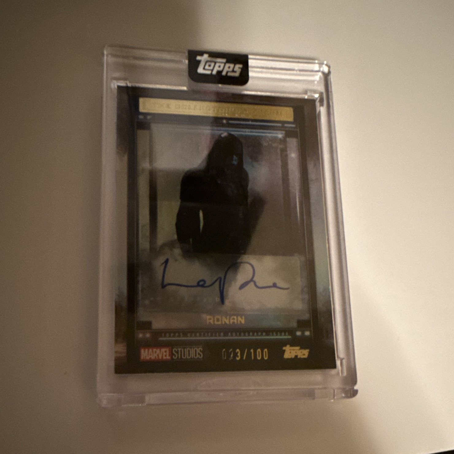 Topps 2015 Collector's Museum Gold Ronan Lee Pace Auto TM-LP /100