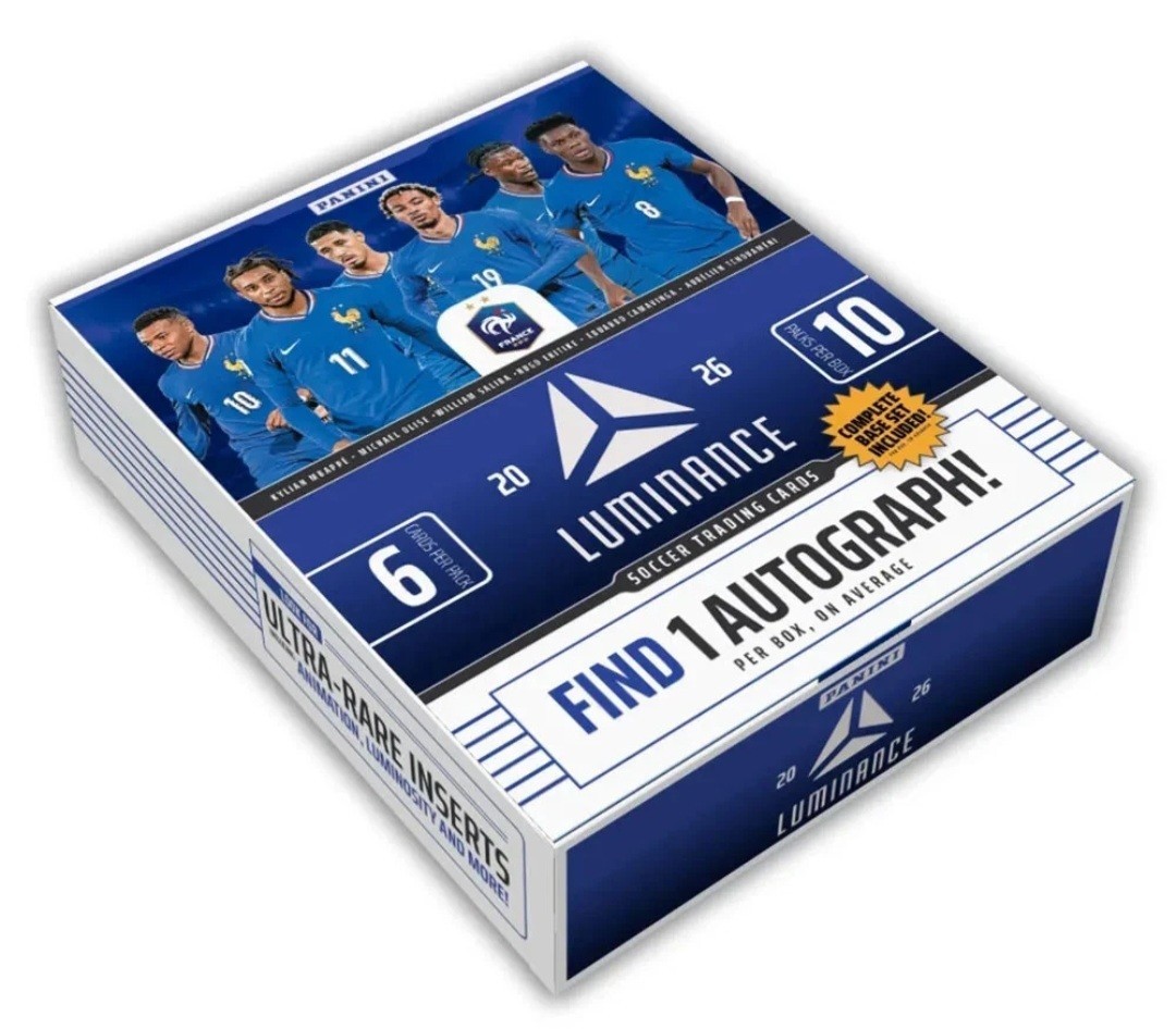 PANINI BOX LUMINANCE FRANCE CARDS 2026 AUTOGRAPH HOBBY BOX