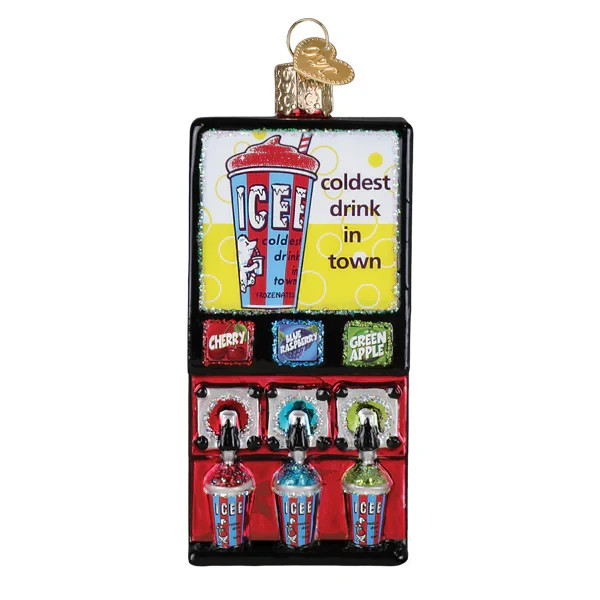Old World Christmas ICEE MACHINE (32694) Glass Ornament w/ OWC Box
