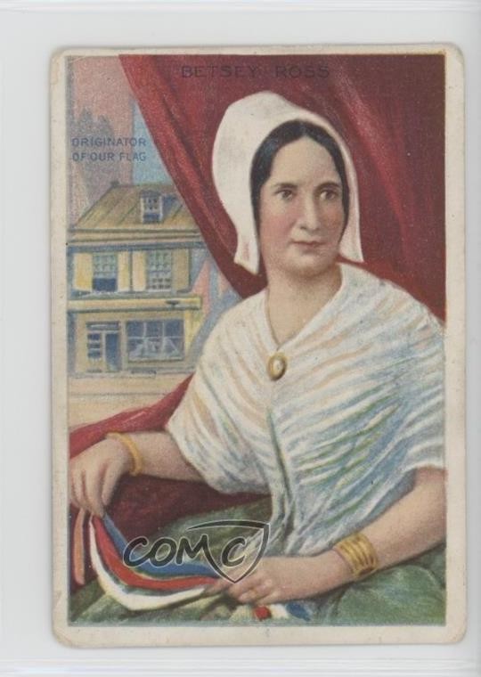 1911 ATC Heroes of History Tobacco T68 Royal Bengals Back Betsy Ross 04le