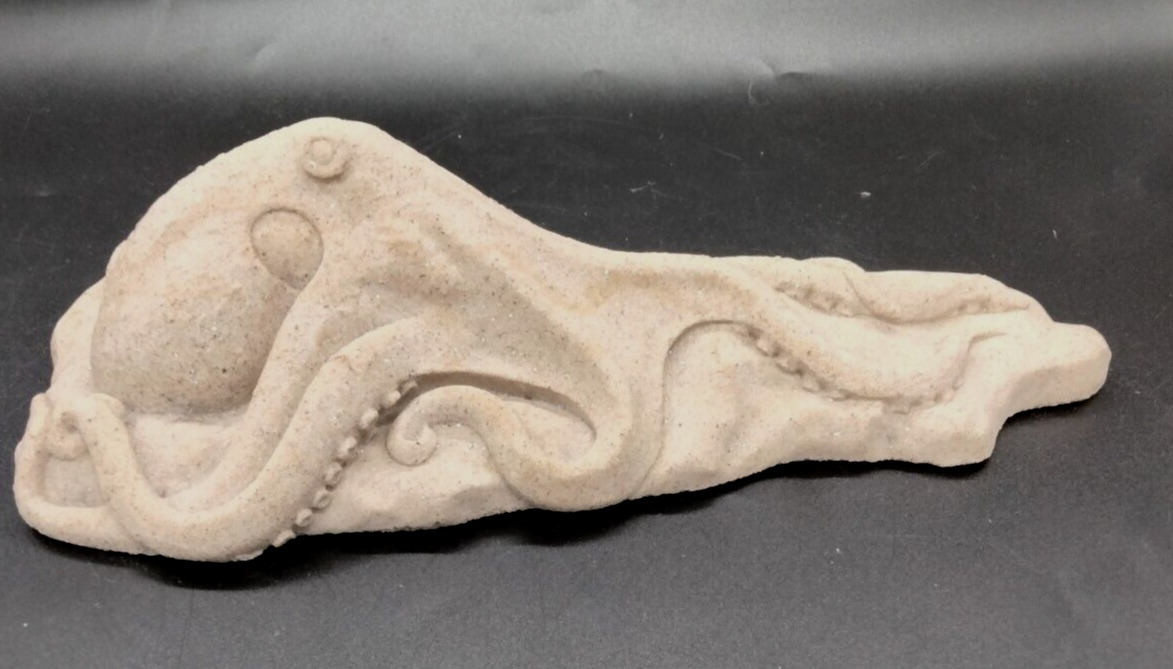 Mr Sandman Sand Sculpture of Octopus Figurine 10 in Long