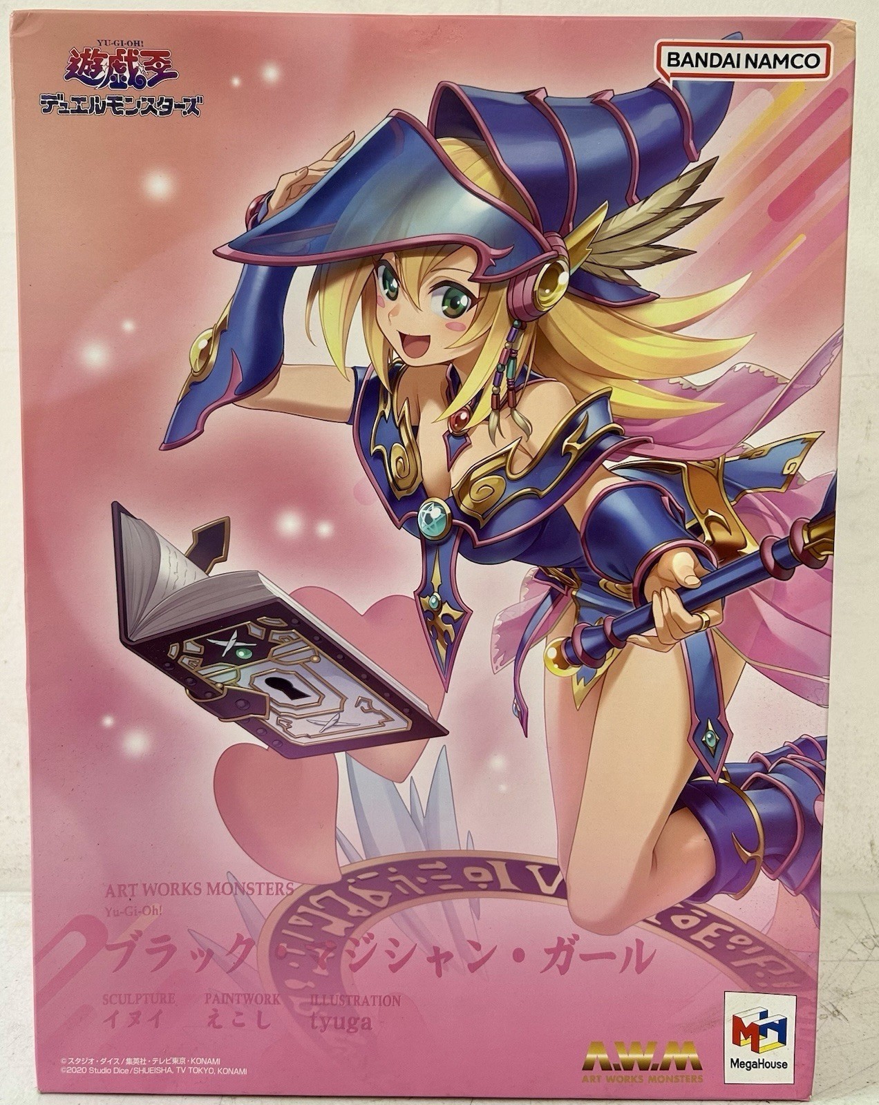 Yu-Gi-Oh Bandai Art Works Monsters Dark Magician Girl Figure by Megahouse NEW