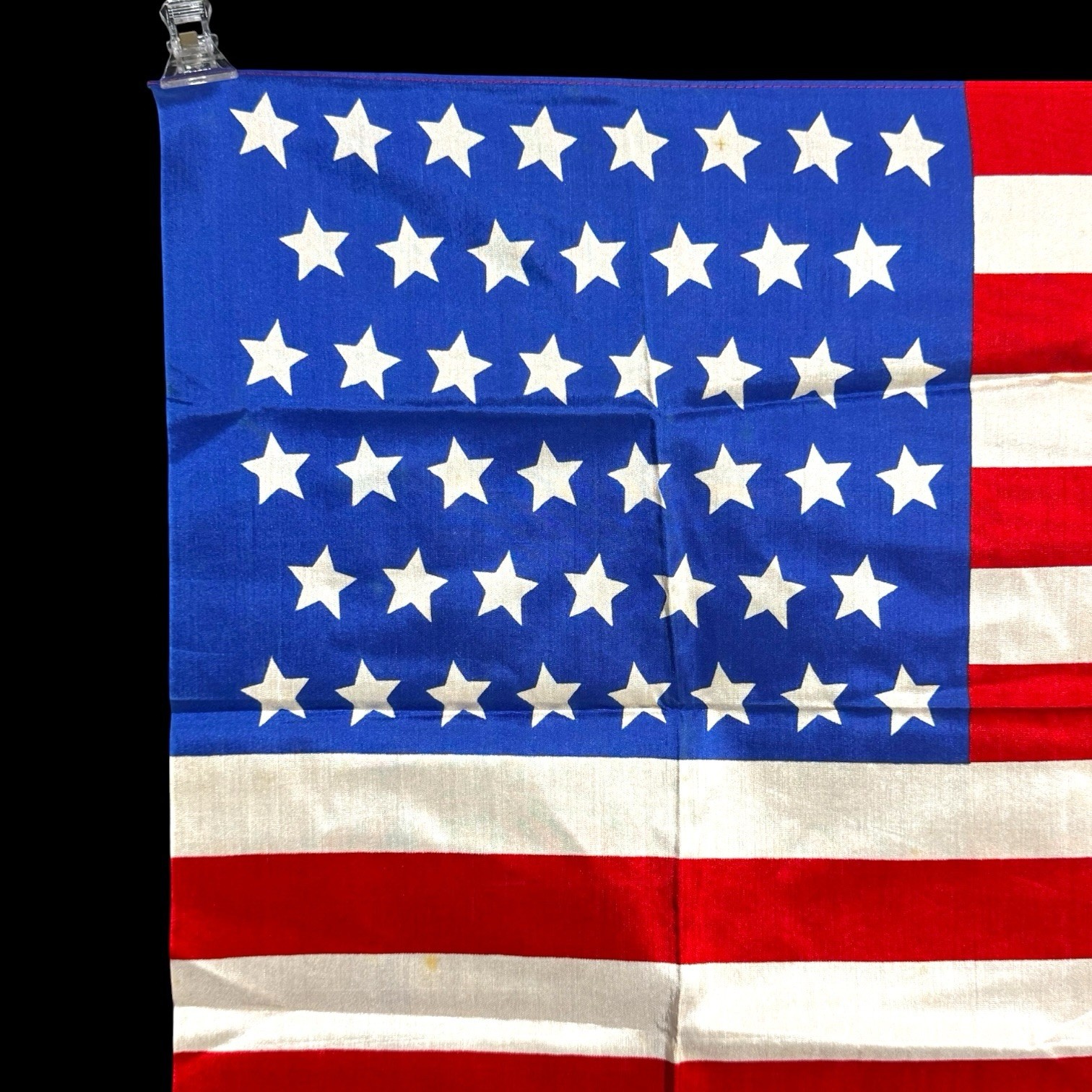 Vintage 1908-1912 Flag of USA America 46 Stars Silk - 24” X 15.25” Vintage 1908-1912 Flag of USA America 46 Stars Silk - 24” X 15.25”