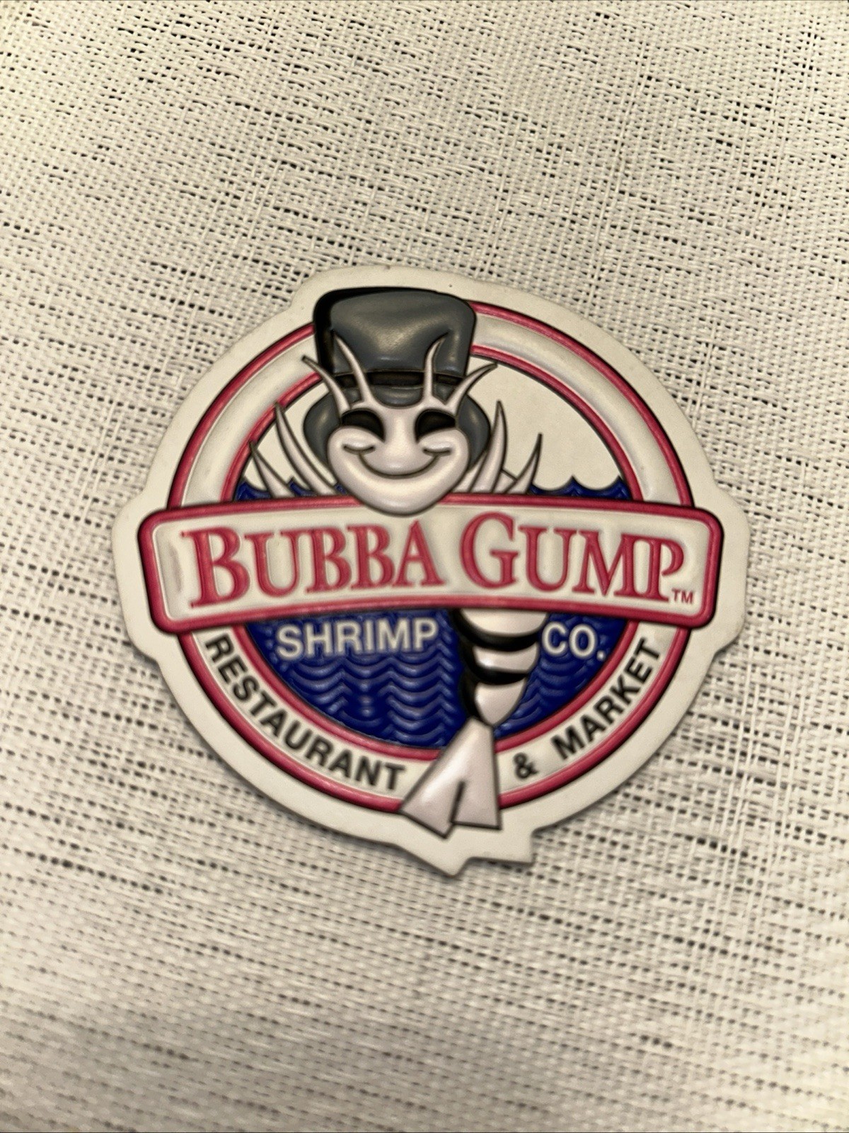 VINTAGE 1998 FRIDGE MAGNET BUBBA GUMP SHRIMP CO, RESTAURANTS  AND MARKET