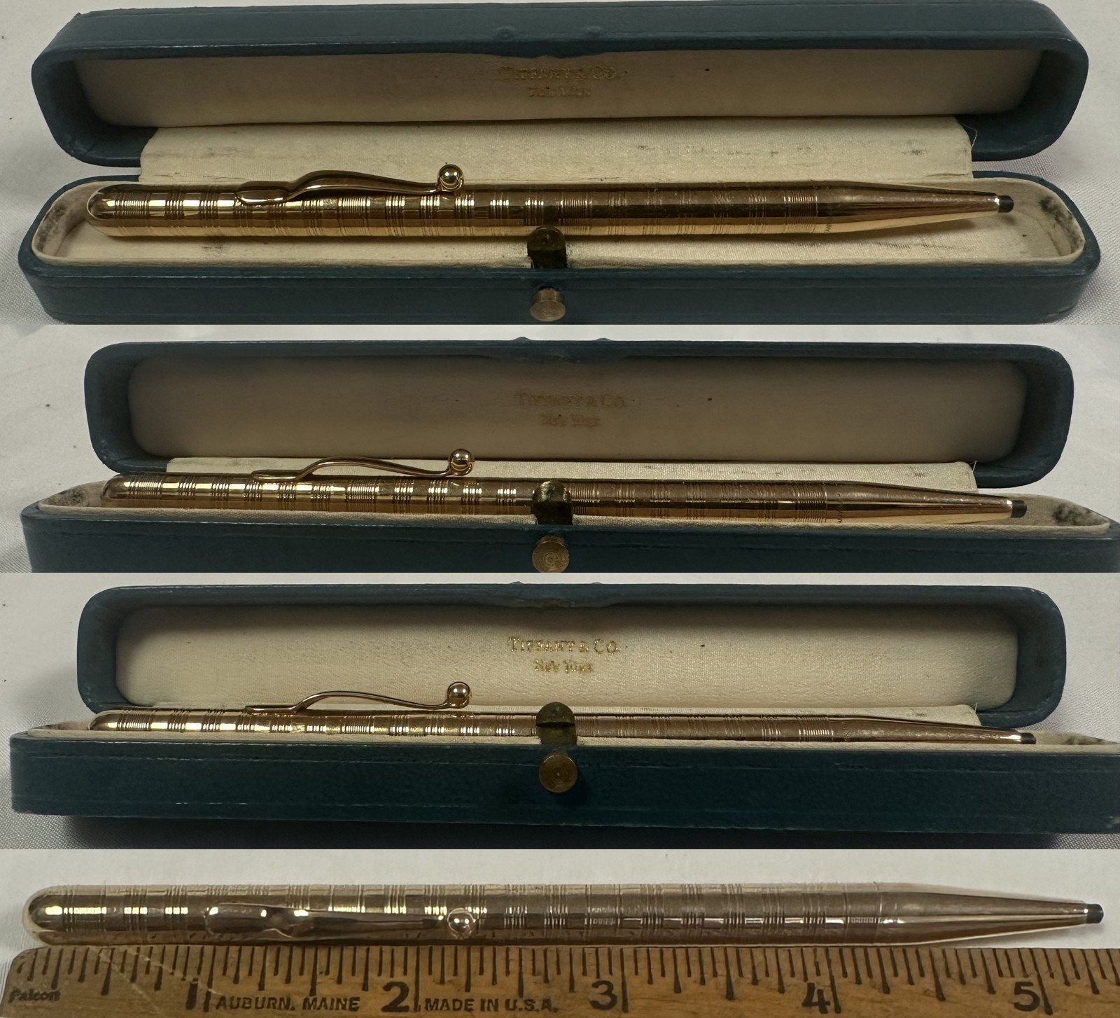 Antique 14k Tiffany&Co Large Pencil with Original Antique Box