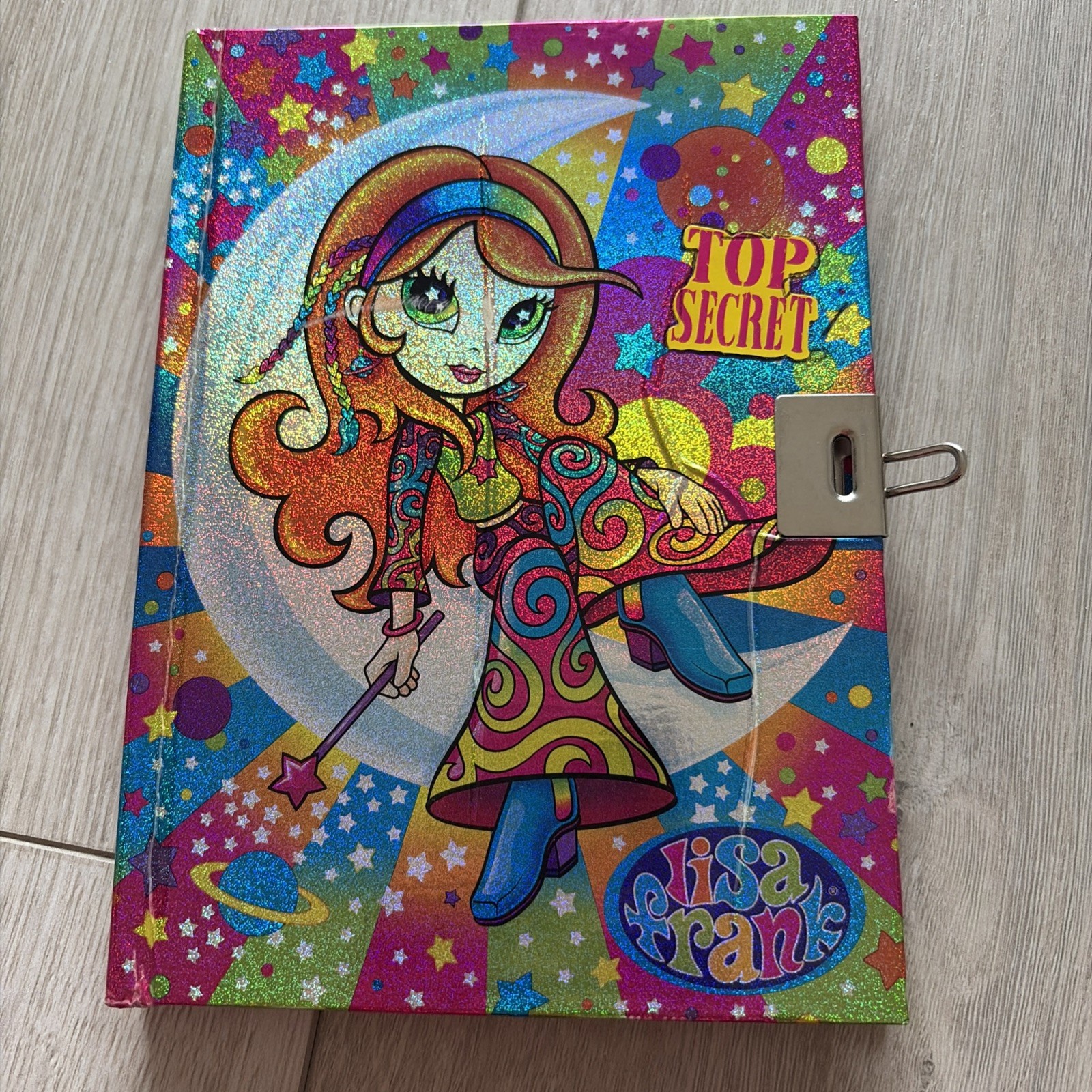 Vintage Lisa Frank Planner Y2K Hippie Moon Girl Mini diary used flawed Vintage Lisa Frank Planner Y2K Hippie Moon Girl Mini diary used flawed