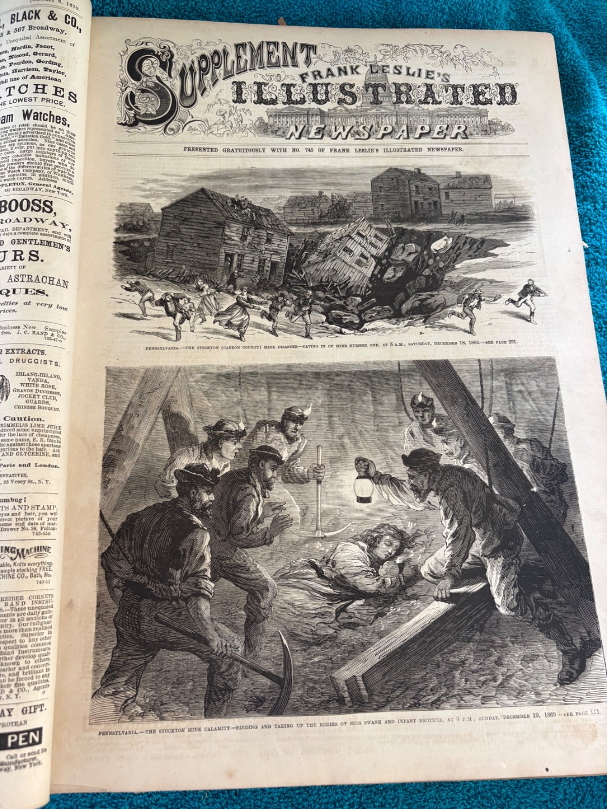 Frank Leslie’s Illustrated Newspaper 1869 1870 Bound Volume Civil War 1860s VTG Frank Leslie’s Illustrated Newspaper 1869 1870 Bound Volume Civil War 1860s VTG