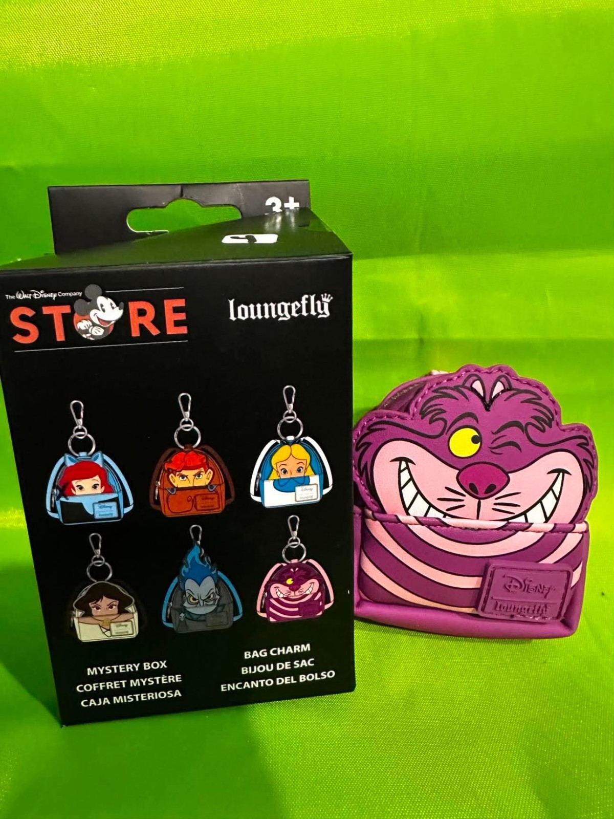 2026 Disney D23 DEC Loungefly Mini Backpack Bag Charm Mystery Box Cheshire Cat 2026 Disney D23 DEC Loungefly Mini Backpack Bag Charm Mystery Box Cheshire Cat