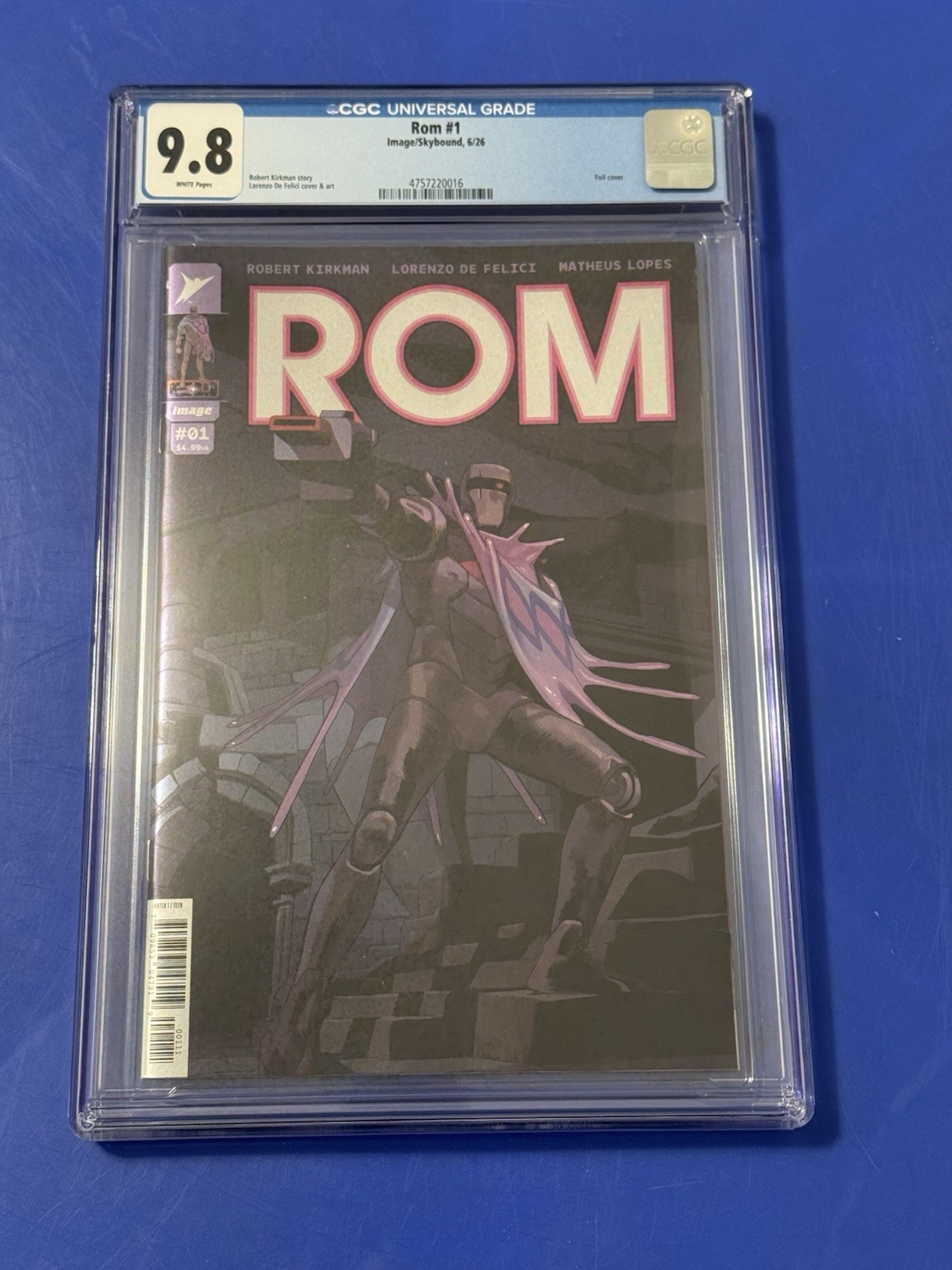 ROM #1 CGC 9.8 MASK BLIND BAG FOIL VARIANT 1ST APPEARANCE Kirkman Skybound 2026