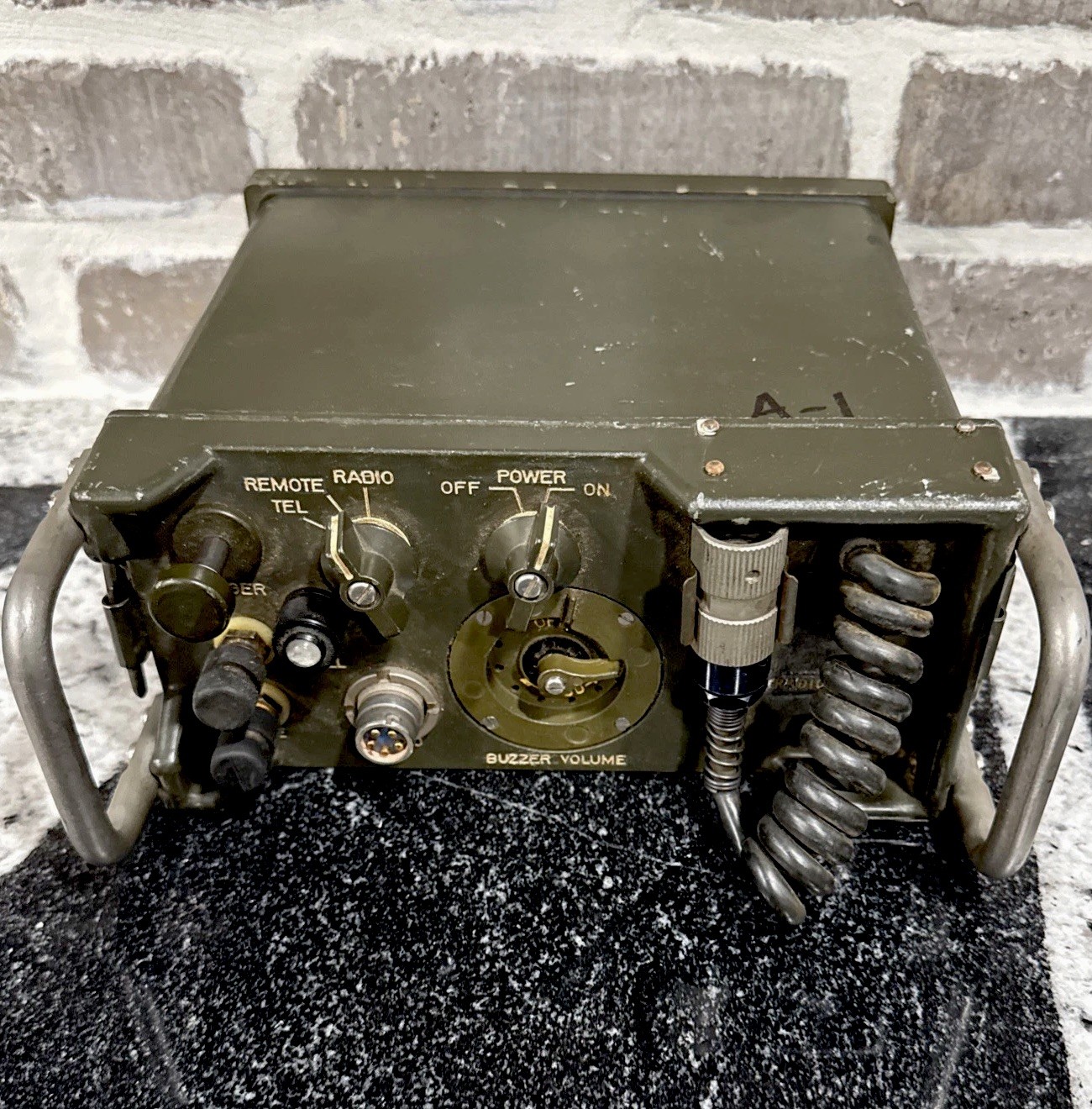 Vtg MILITARY RADIO CONTROL C-2329B/GRA-39 UNIT FIELD PHONE SENTINEL ELECTRONICS