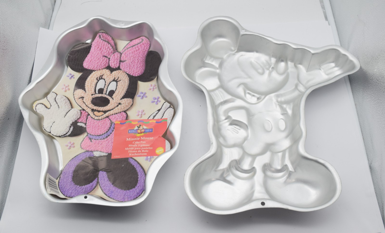 2 Vintage 1998 Wilton Disney Minnie Mickey Mouse Full Body Cake Pans Retired NEW