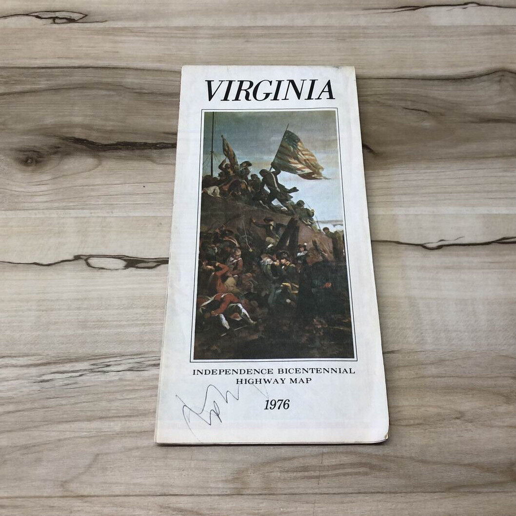 Vintage 1976 VIRGINIA : Independence Bicentennial Highway Map 1976 Vintage 1976 VIRGINIA : Independence Bicentennial Highway Map 1976