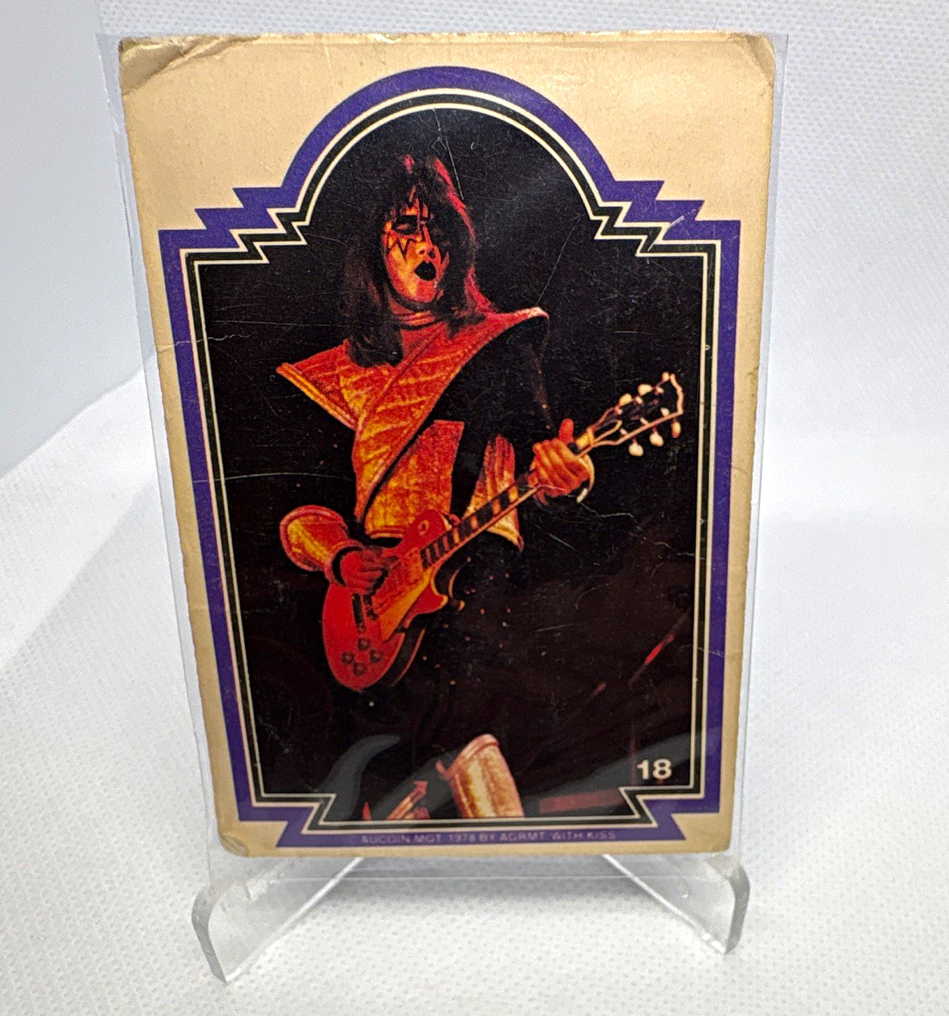 Aucoin 1978 KISS Ace Frehley Non-Sport Trading Card #18 Base Set