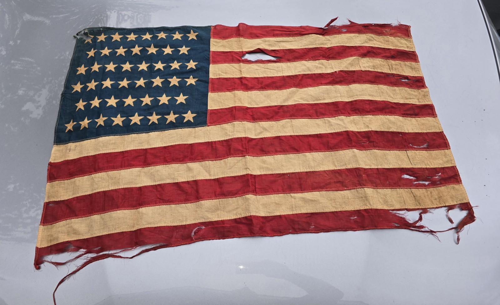 Antique American 46-Star Cloth Flag 1908–1912  40