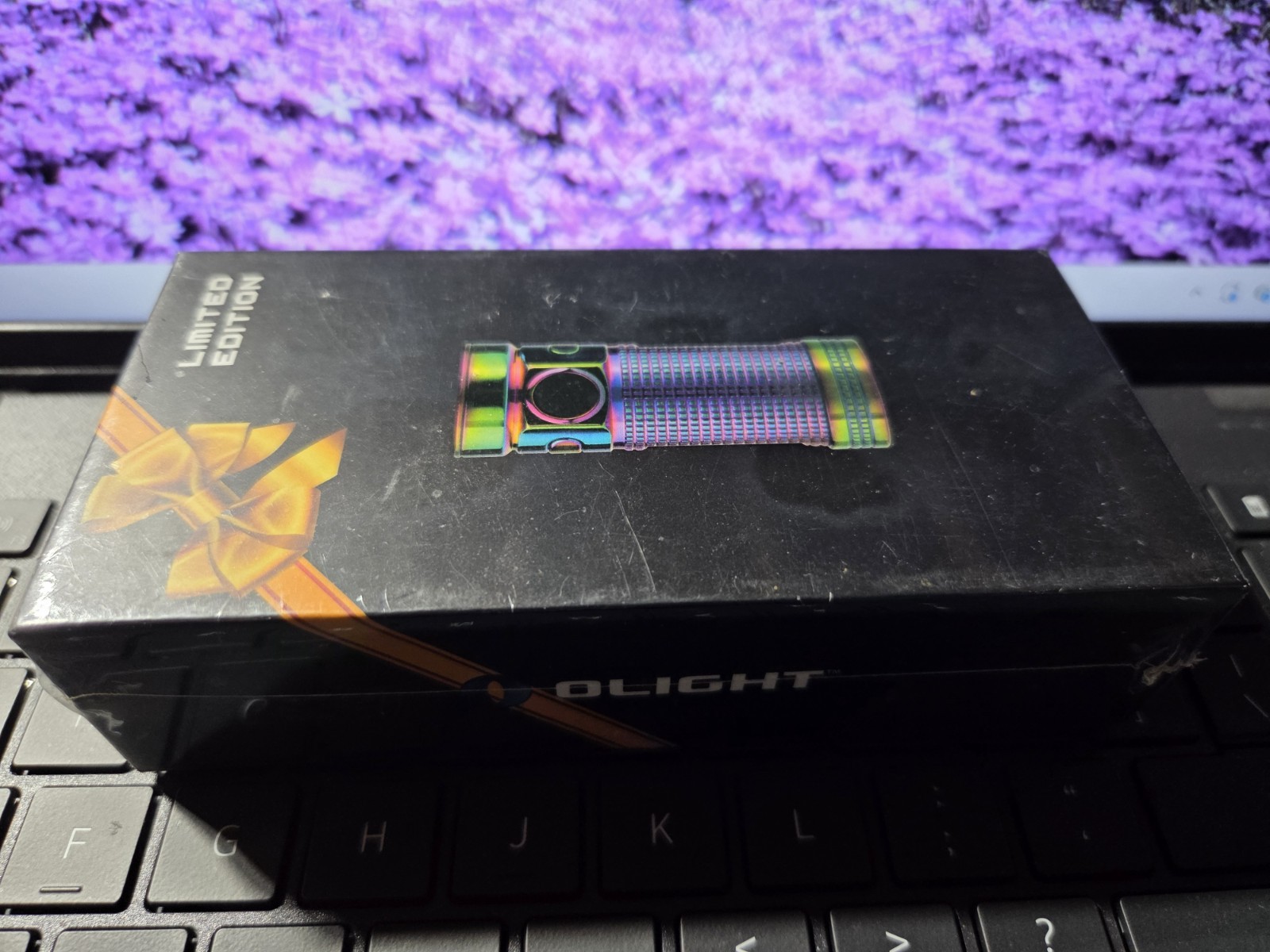 Olight S Mini Ti Baton Titanium Flashlight New in Box - RAINBOW