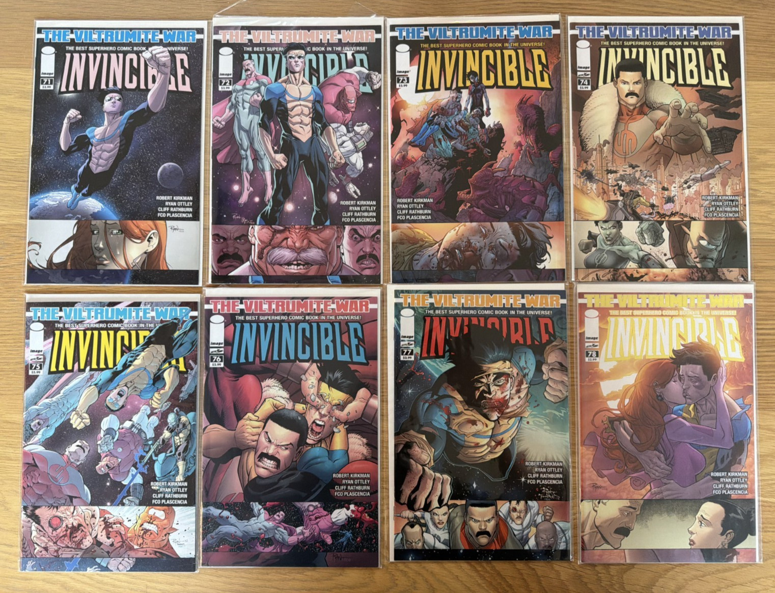 INVINCIBLE (IMAGE, 2003) #71 - 78 - THE VILTRUMITE WAR - FIRST PRINTS