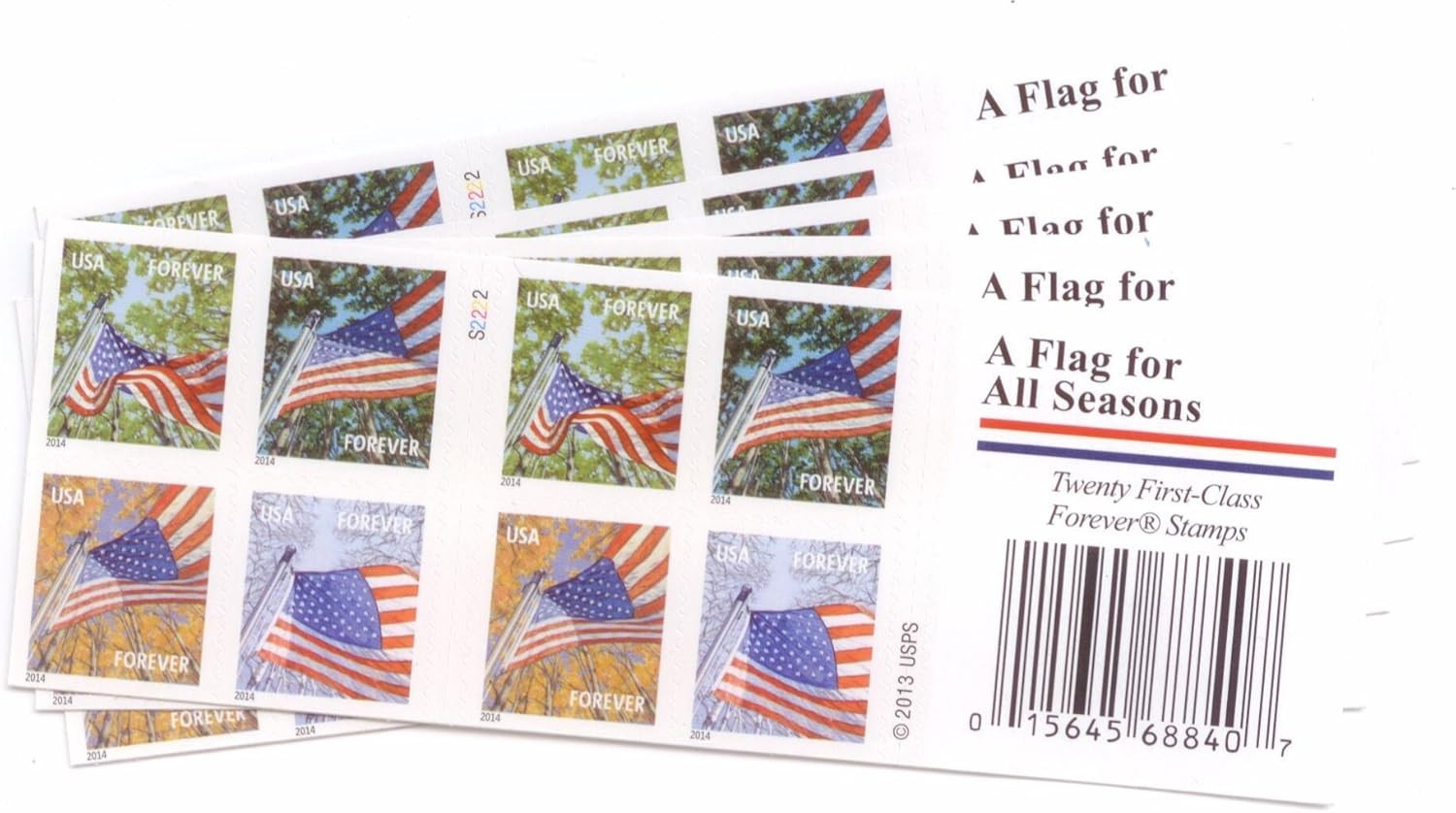 Great MNH Flags for All Seasons Total 100 Pcs (5 Books of 20)