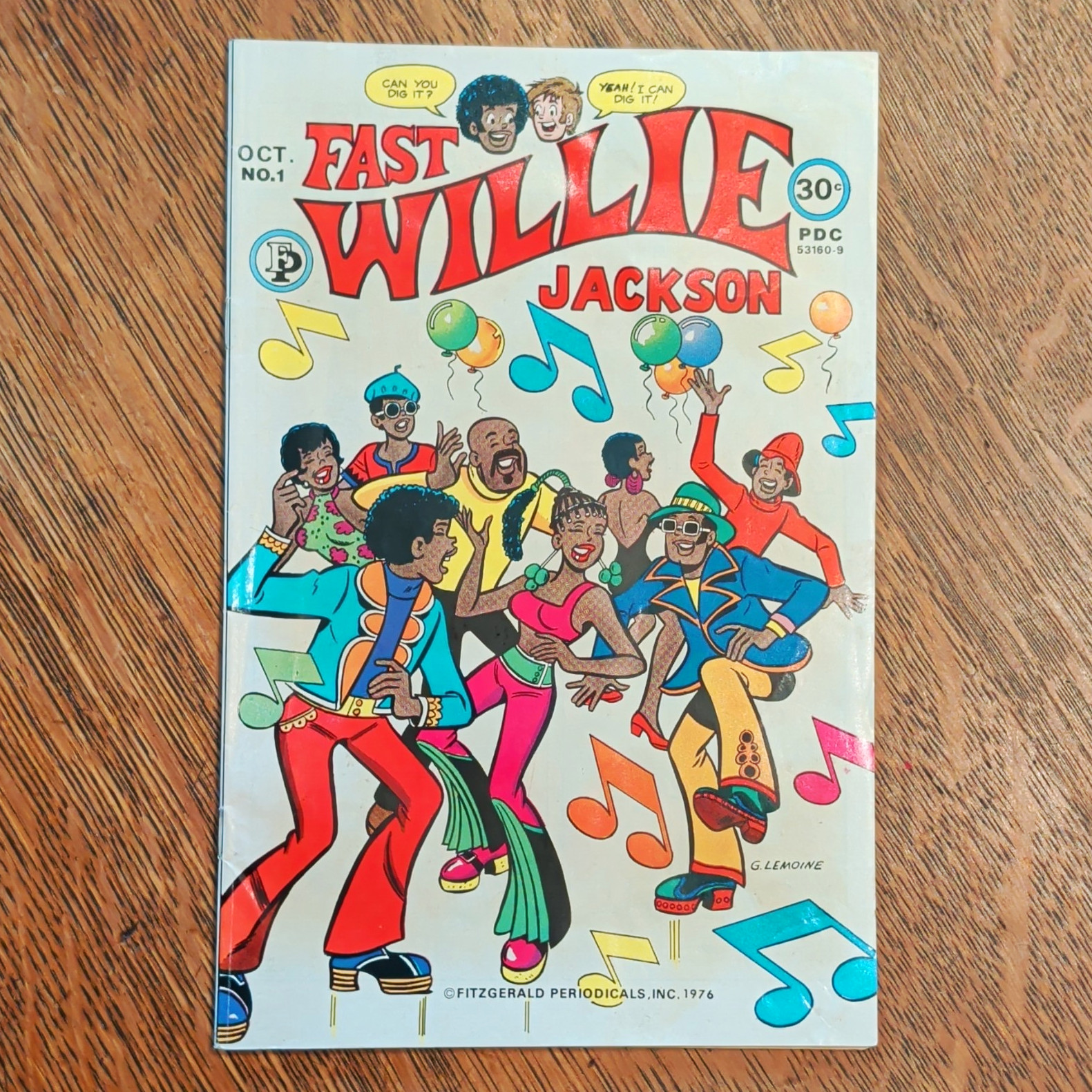 Fast Willie Jackson #1 (1976) Fitzgerald Periodicals Gus Lemoine