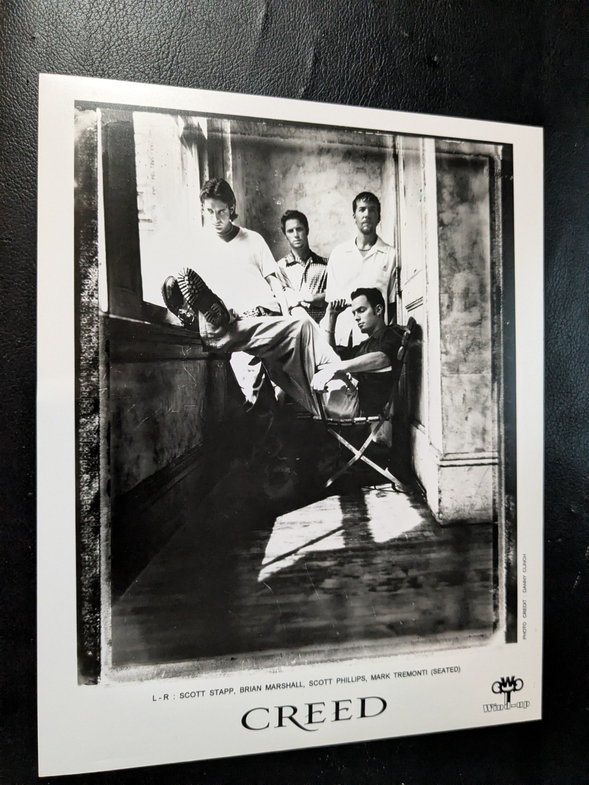 Creed Rare 1999 Band Promo Photo By Danny Clinch W/ Press Info On Back