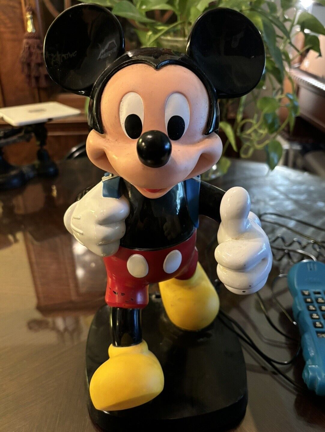 Vintage 1980s Disney Mickey Mouse Backpacking Landline Telephone.