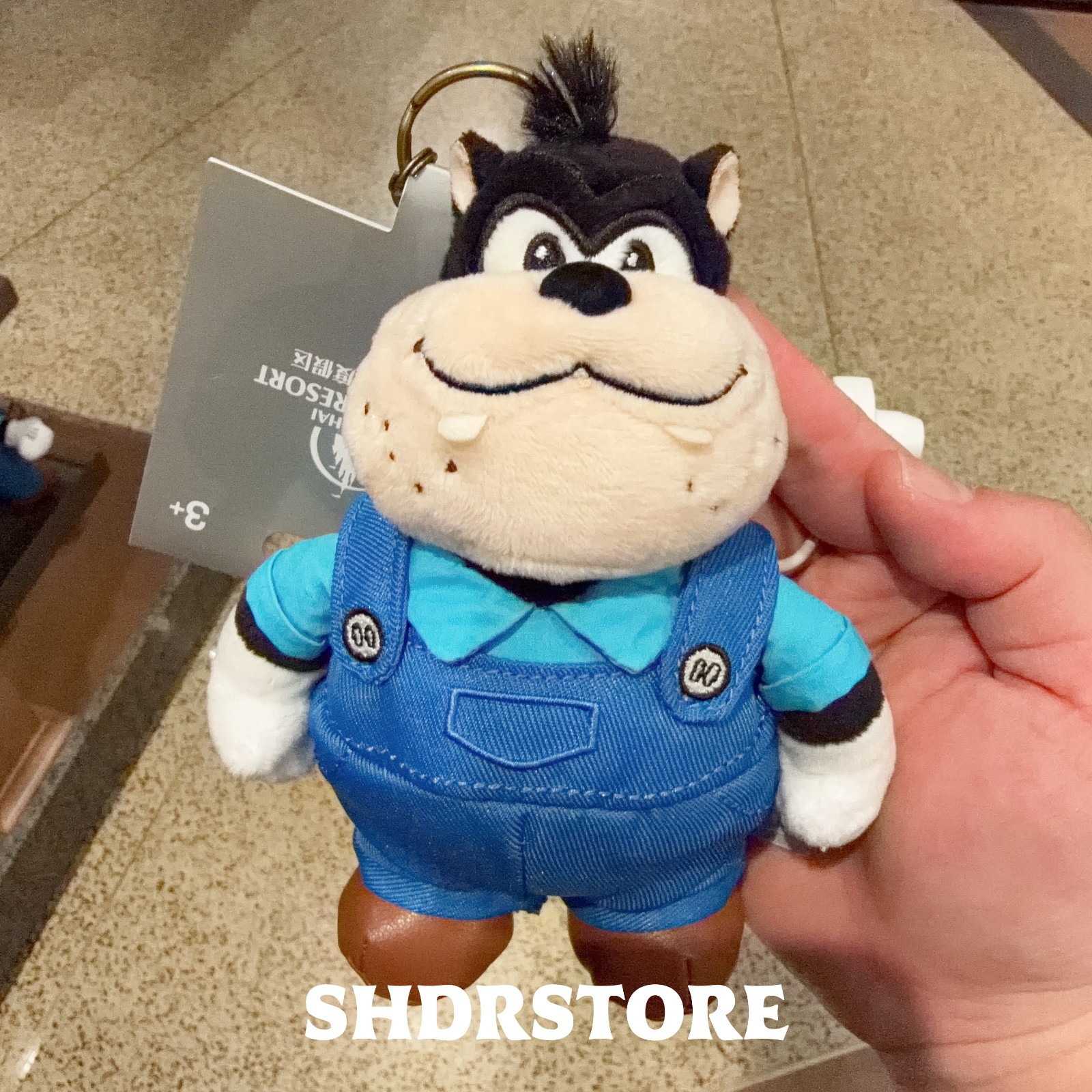 Disney authentic 2026 pete plush keychain shanghai disneyland